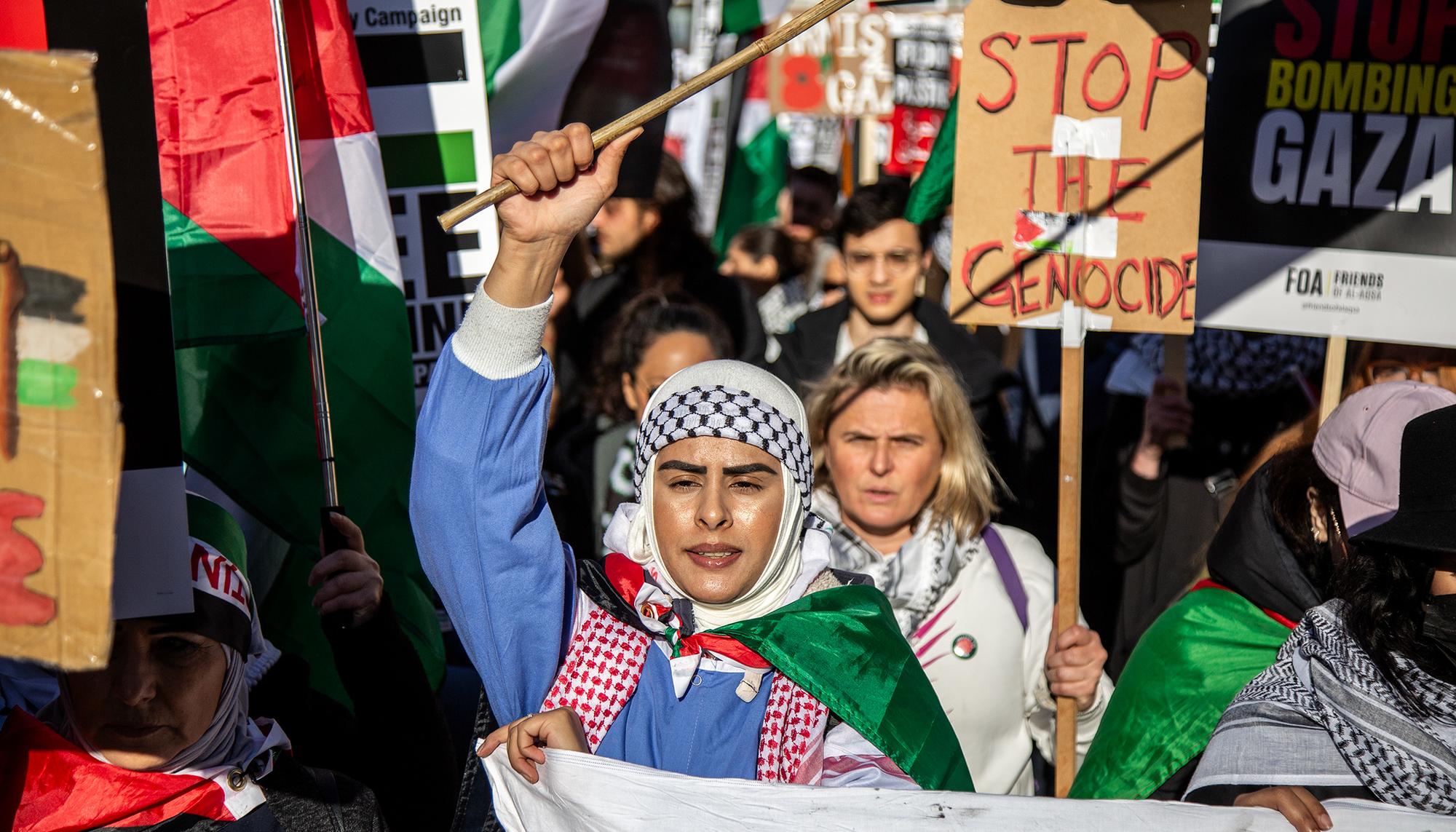 Manifestación Londres Palestina 11 noviembre 2023 02