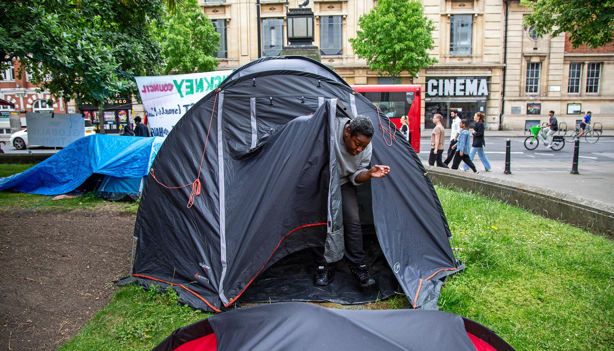 Acampada Palestina Hackney en Londres