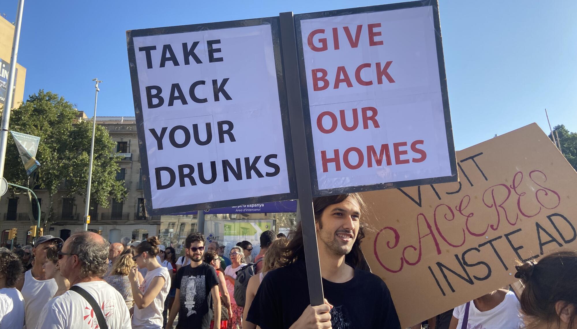 Manifestación contra el turismo de masas en Mallorca 2