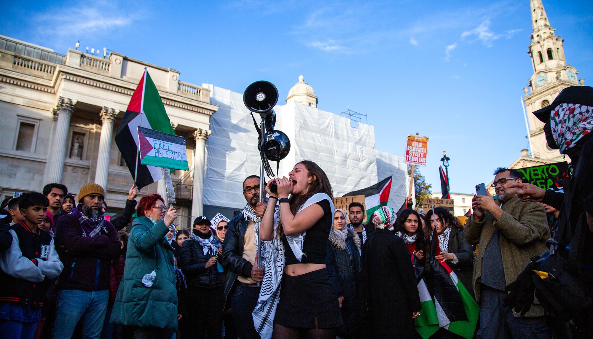 Manifestación Palestina en Londres 4 noviembre 2023 09