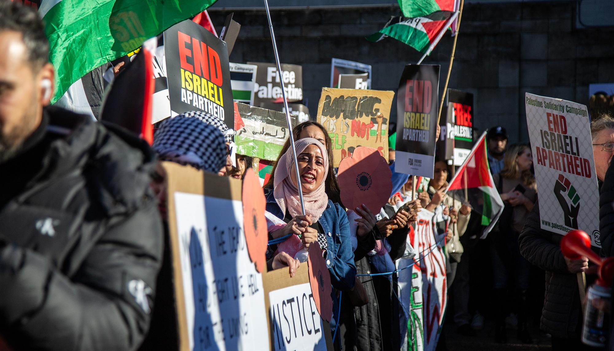 Manifestación Londres Palestina 11 noviembre 2023 08