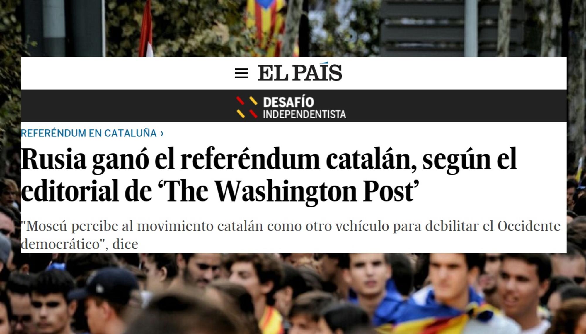 Se confirman las injerencias rusas de El País