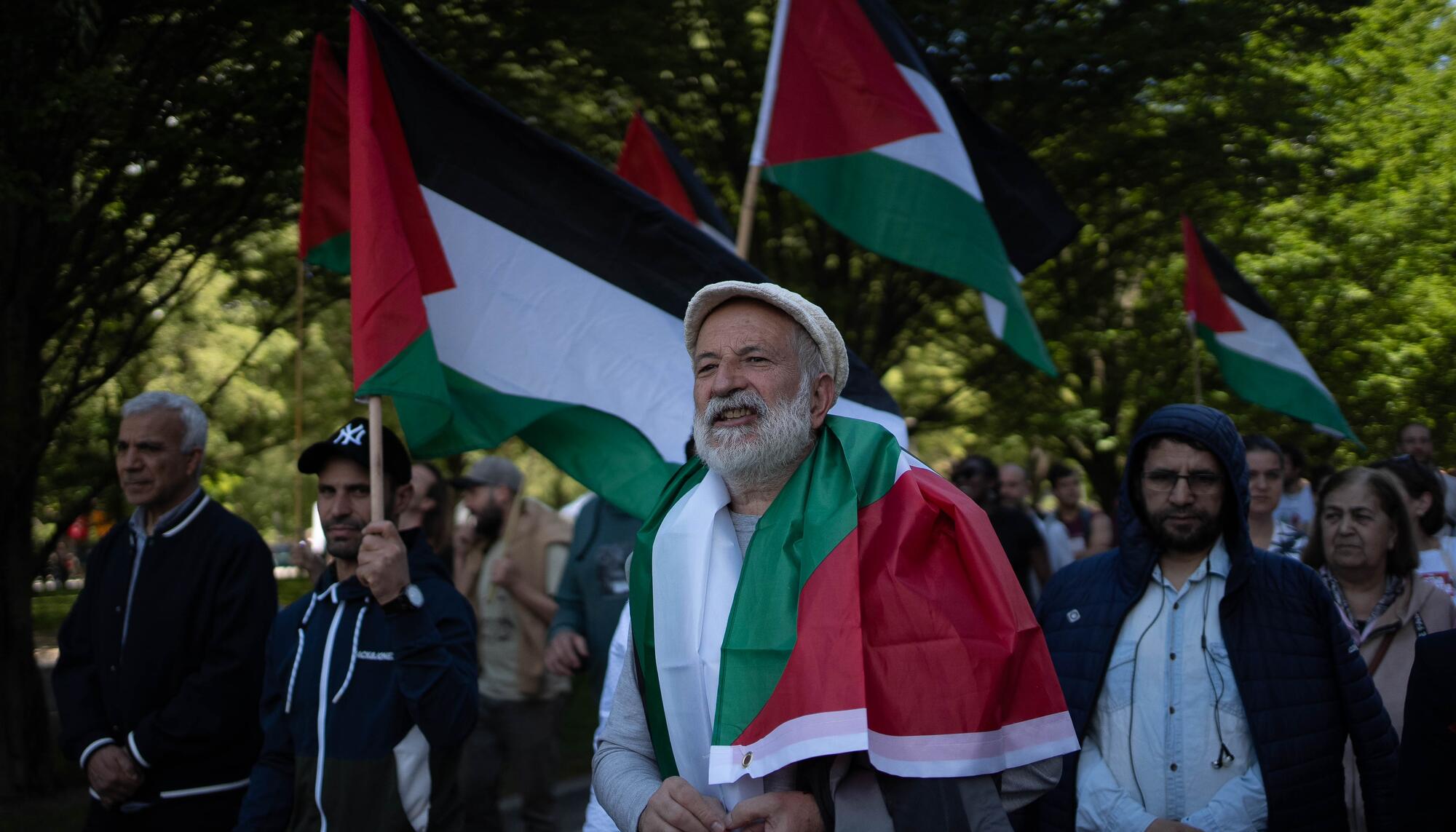 Manifestación por Palestina en Iruñea - 1