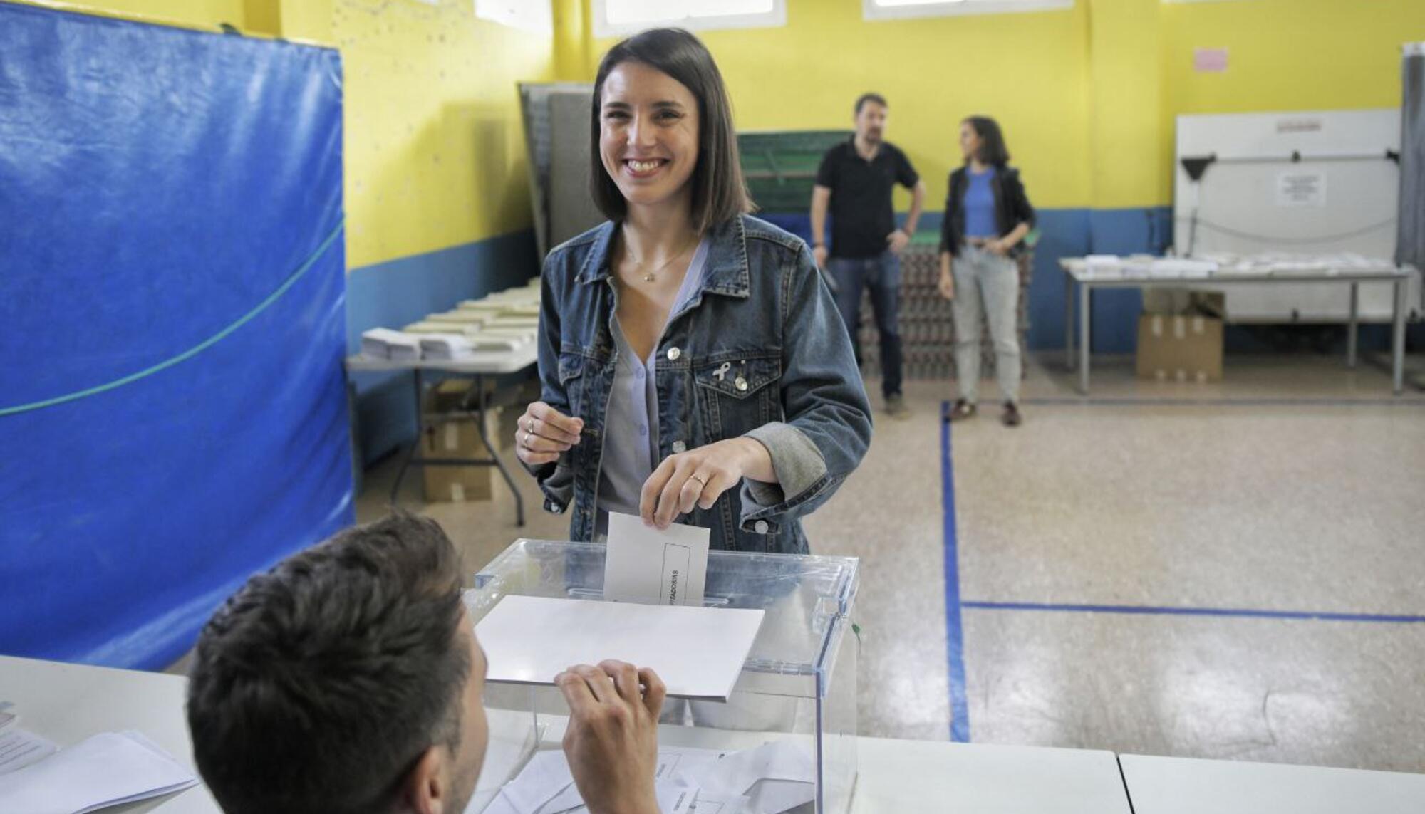 Irene Montero vota