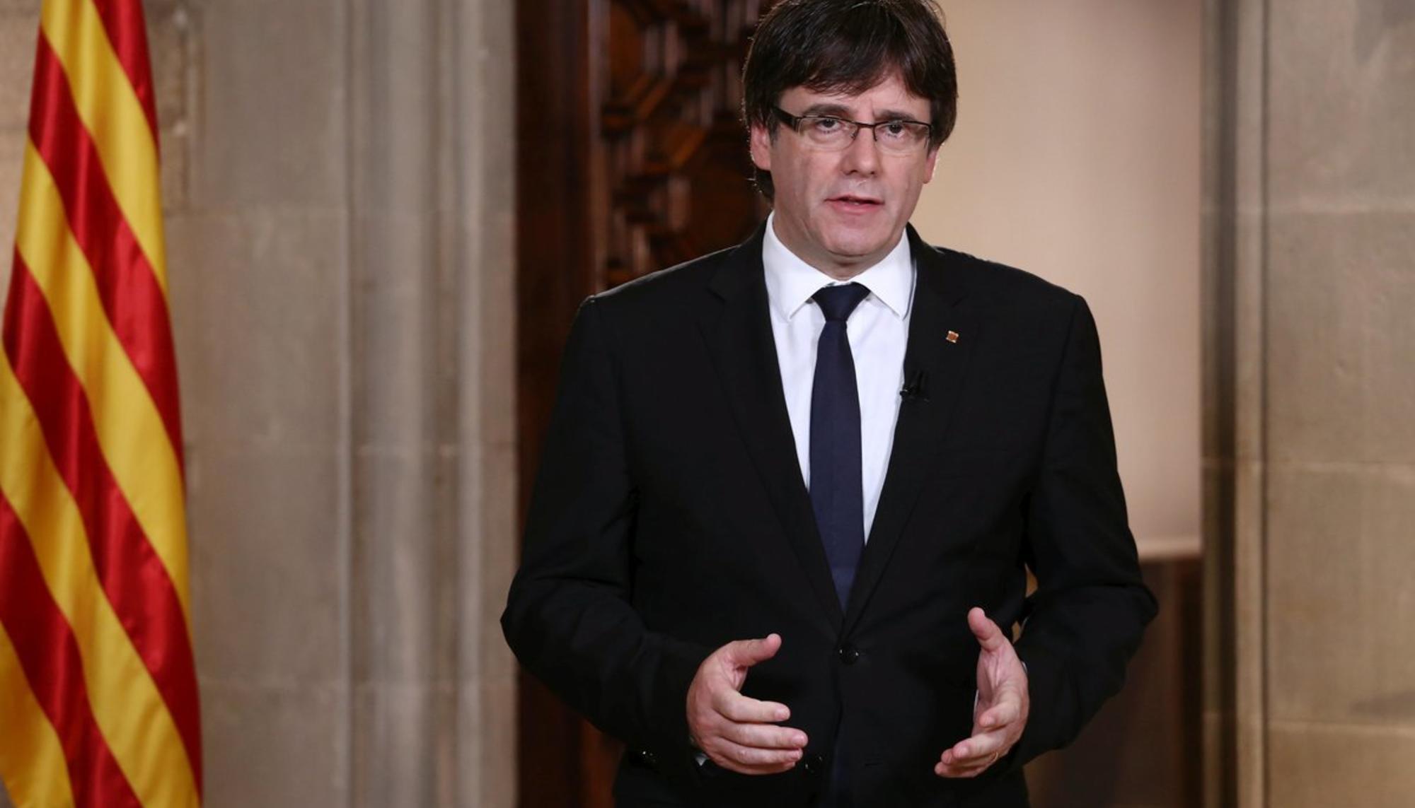 Carles Puigdemont, en TV3