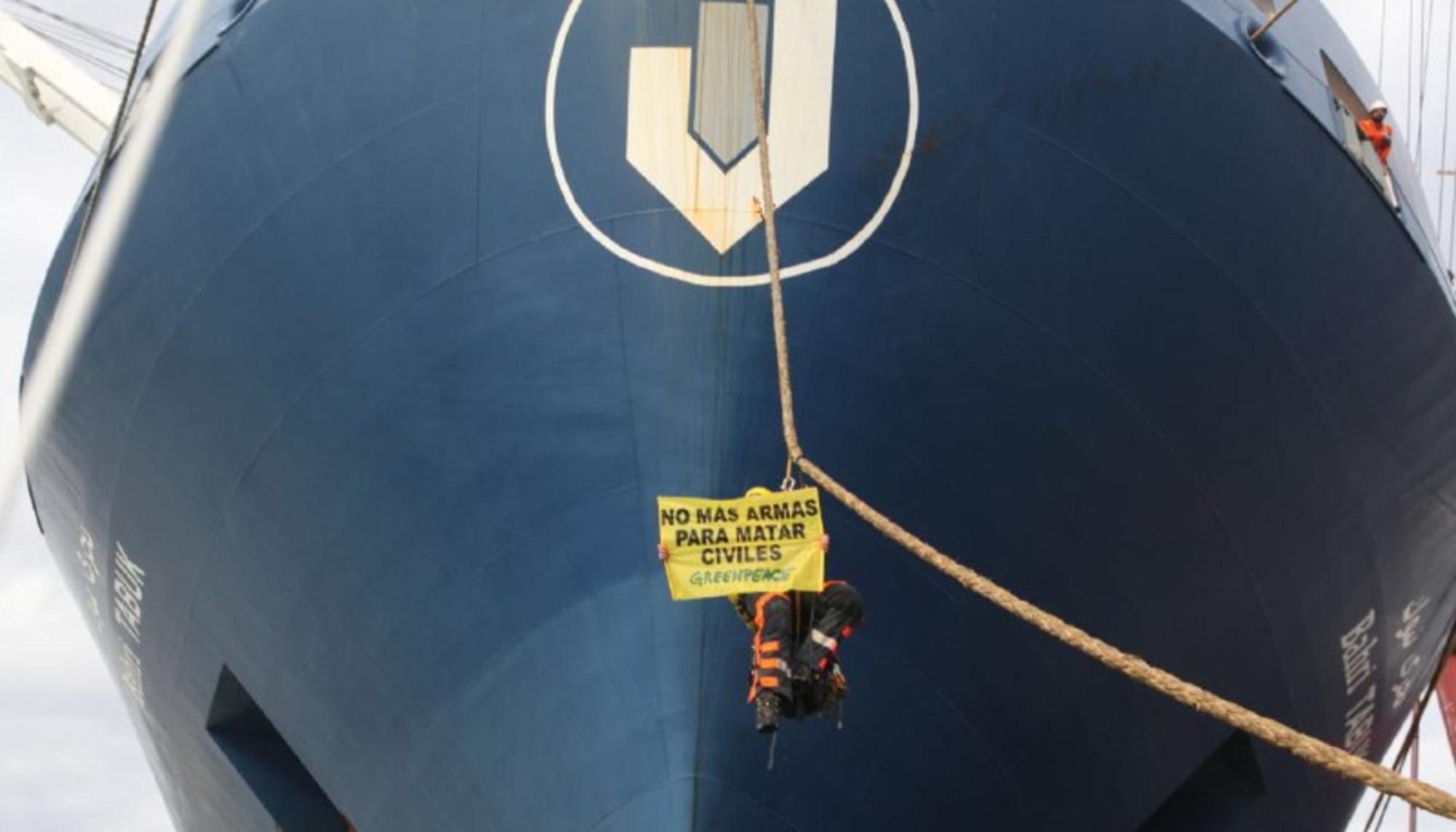 Greenpeace, acción puerto de Bilbao