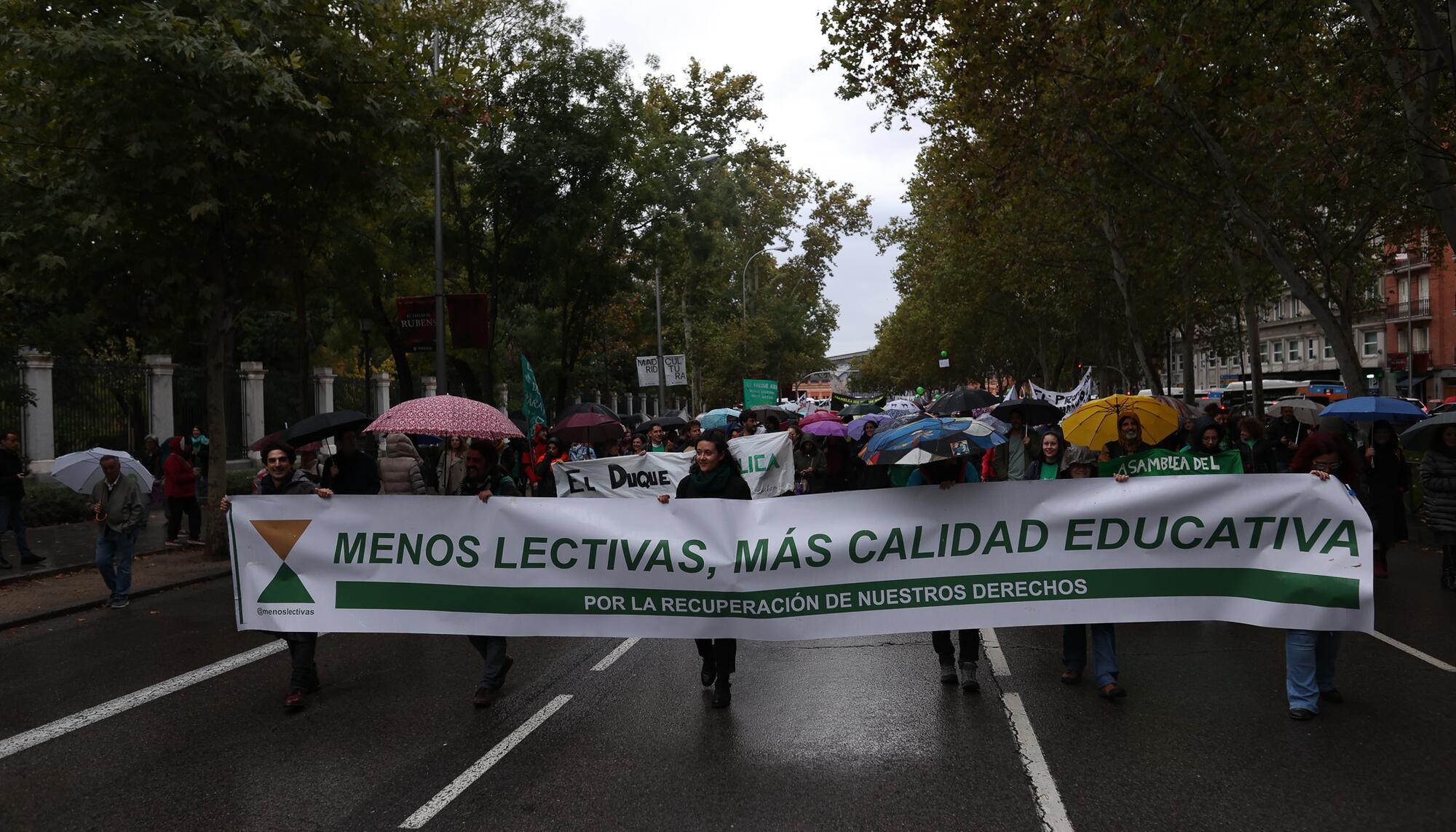 Manifestación del profesorado Huelga 29 Octubre - 1