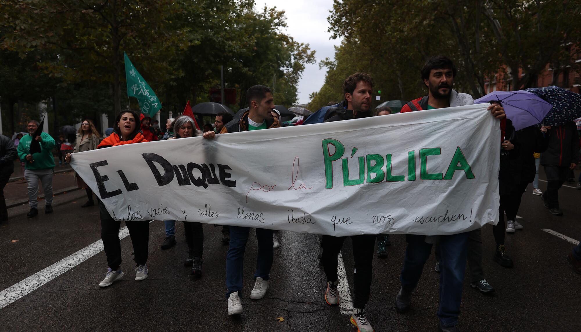 Manifestación del profesorado Huelga 29 Octubre - 3