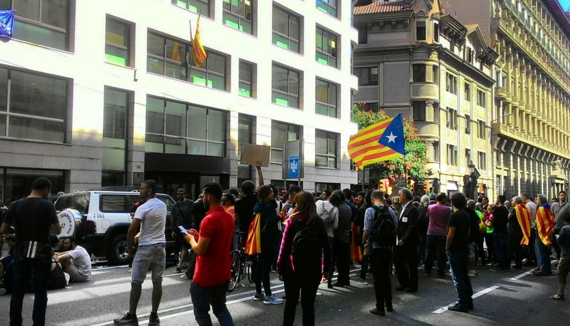 Concentración en Via Laietana_Referendum_Cataluña