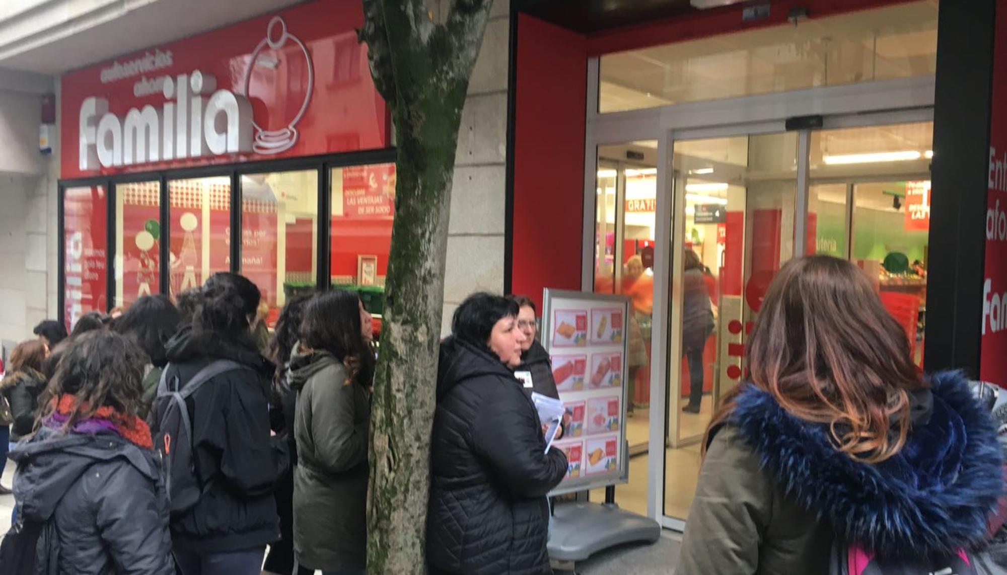 Piquete feminista en Vigo