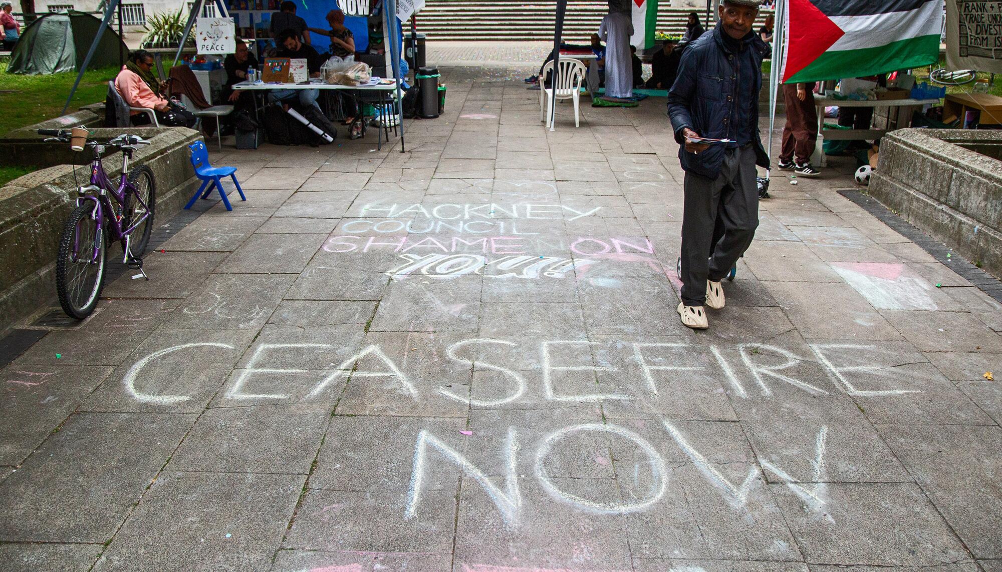 Acampada Palestina Hackney en Londres