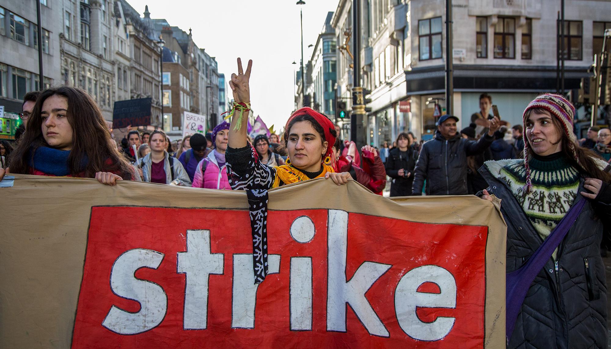 Manifestación del 8 de marzo en Londres 13