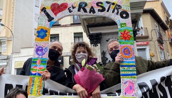 Manifestación por la reapertura de El Rastro 1