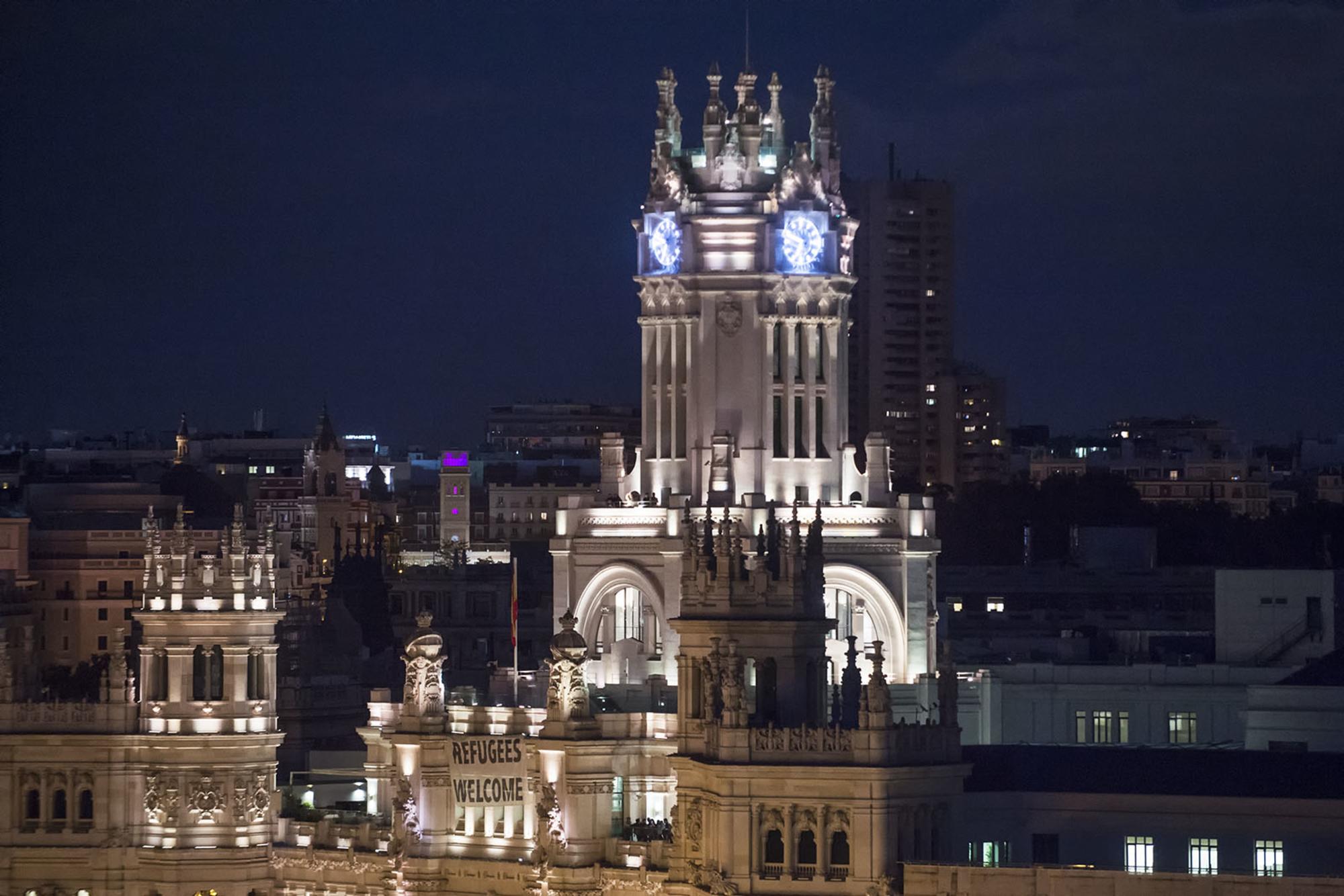 Ayuntamiento de Madrid nocturno