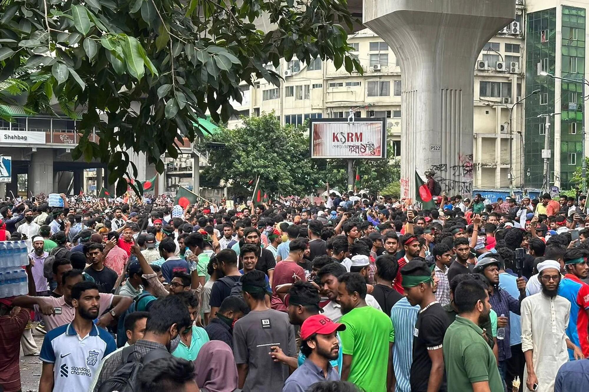 Bangladesh manifestación Dhaka