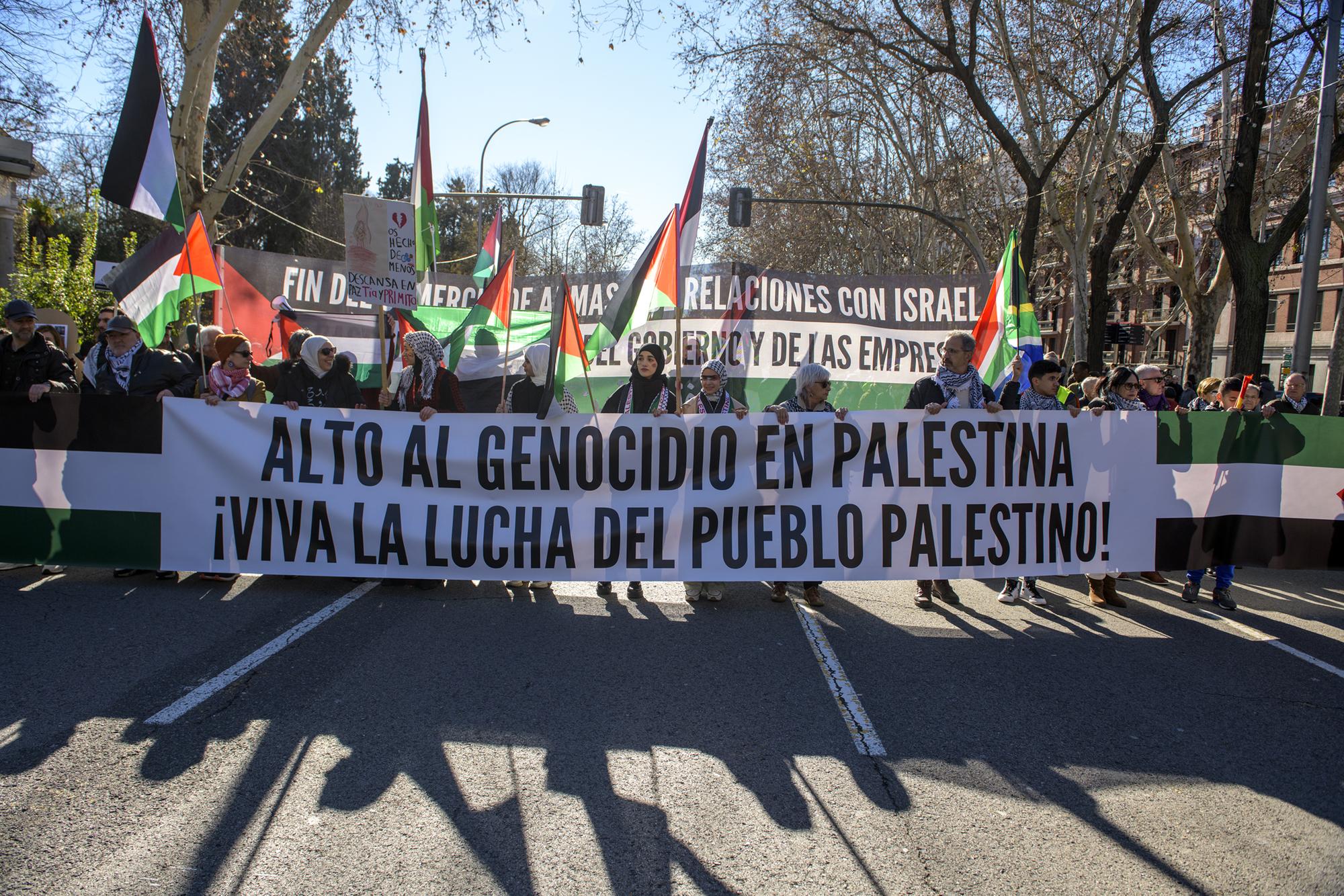 Más de 50.000 personas en Madrid contra el genocidio en Gaza y en apoyo al pueblo palestino - 1