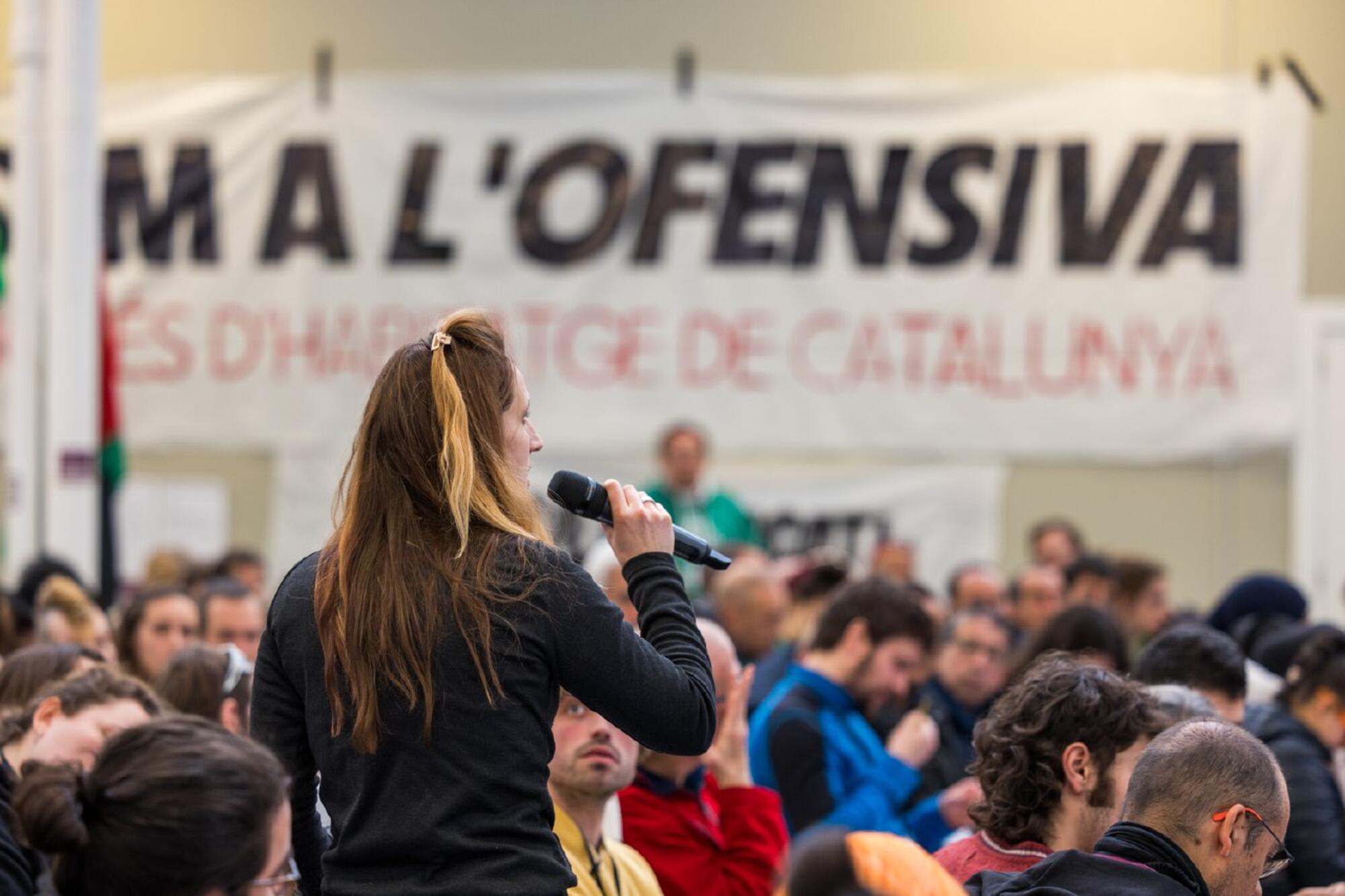 Cientos de personas se reunieron el 8 y 9 de febrero de 2025 en Granollers en el II Congreso de Vivienda de Catalunya.