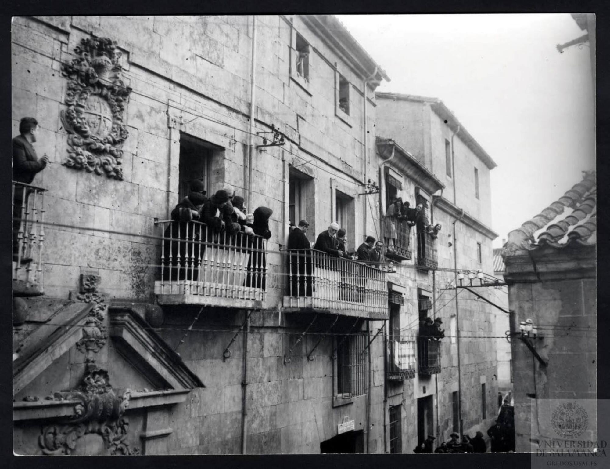 Unamuno Calle Bordadores Salamanca 1930