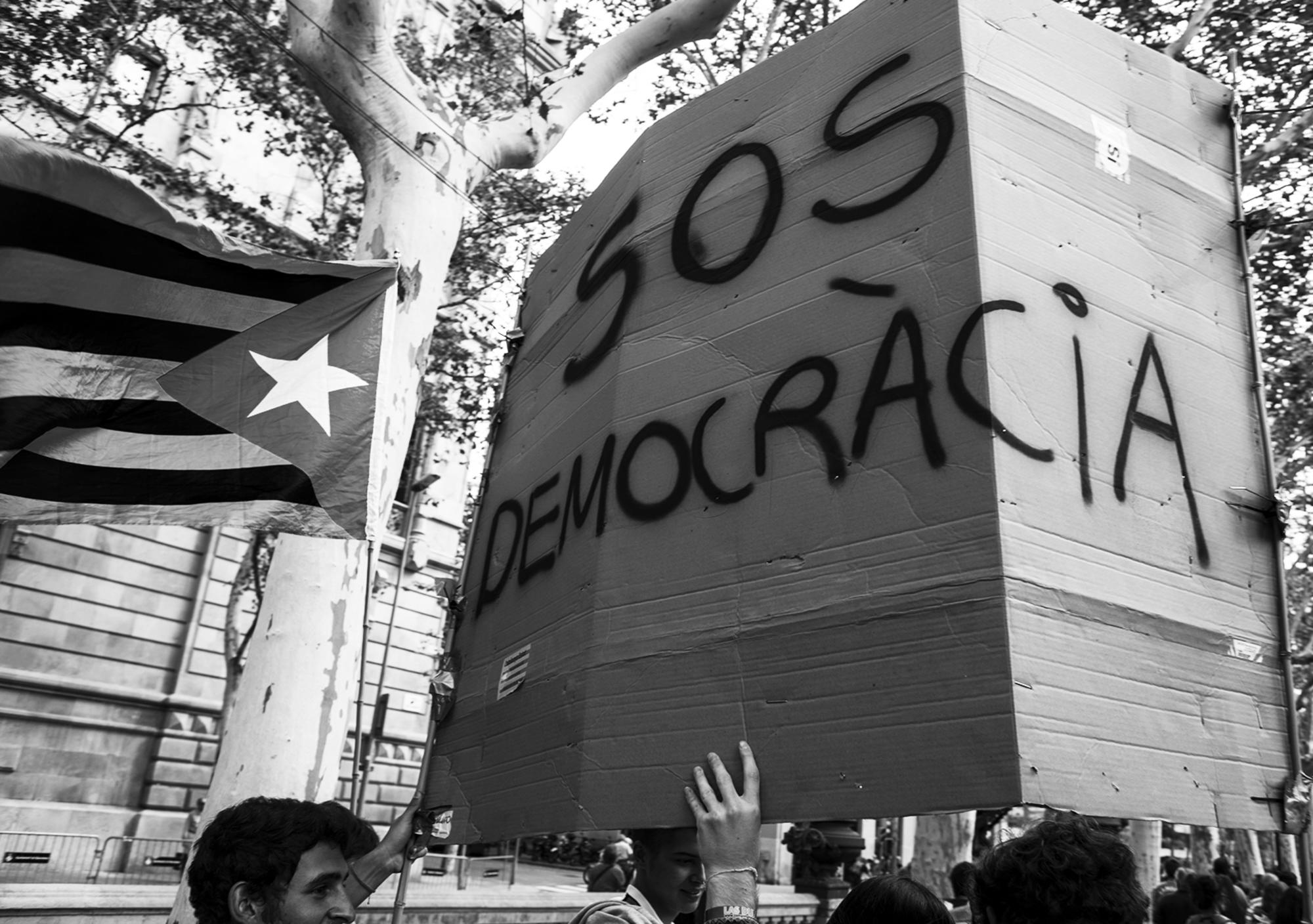 huelga general catalana democracia