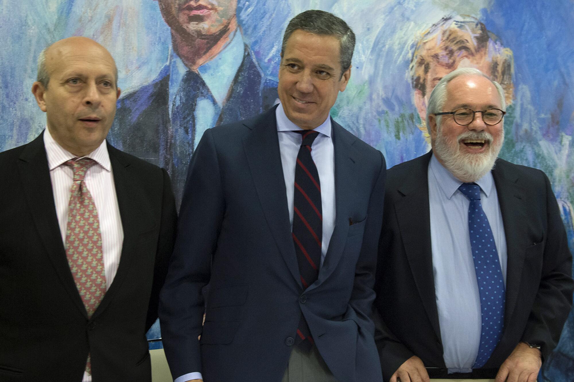 José Ignacio Wert Eduardo Zaplana  Miguel Arias Cañete 2014