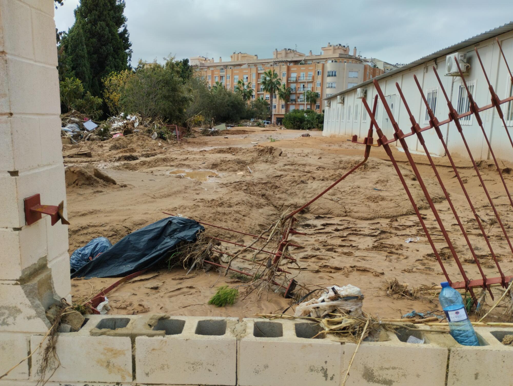 El IES Berenguer Dalmau de Catarroja, tras la DANA