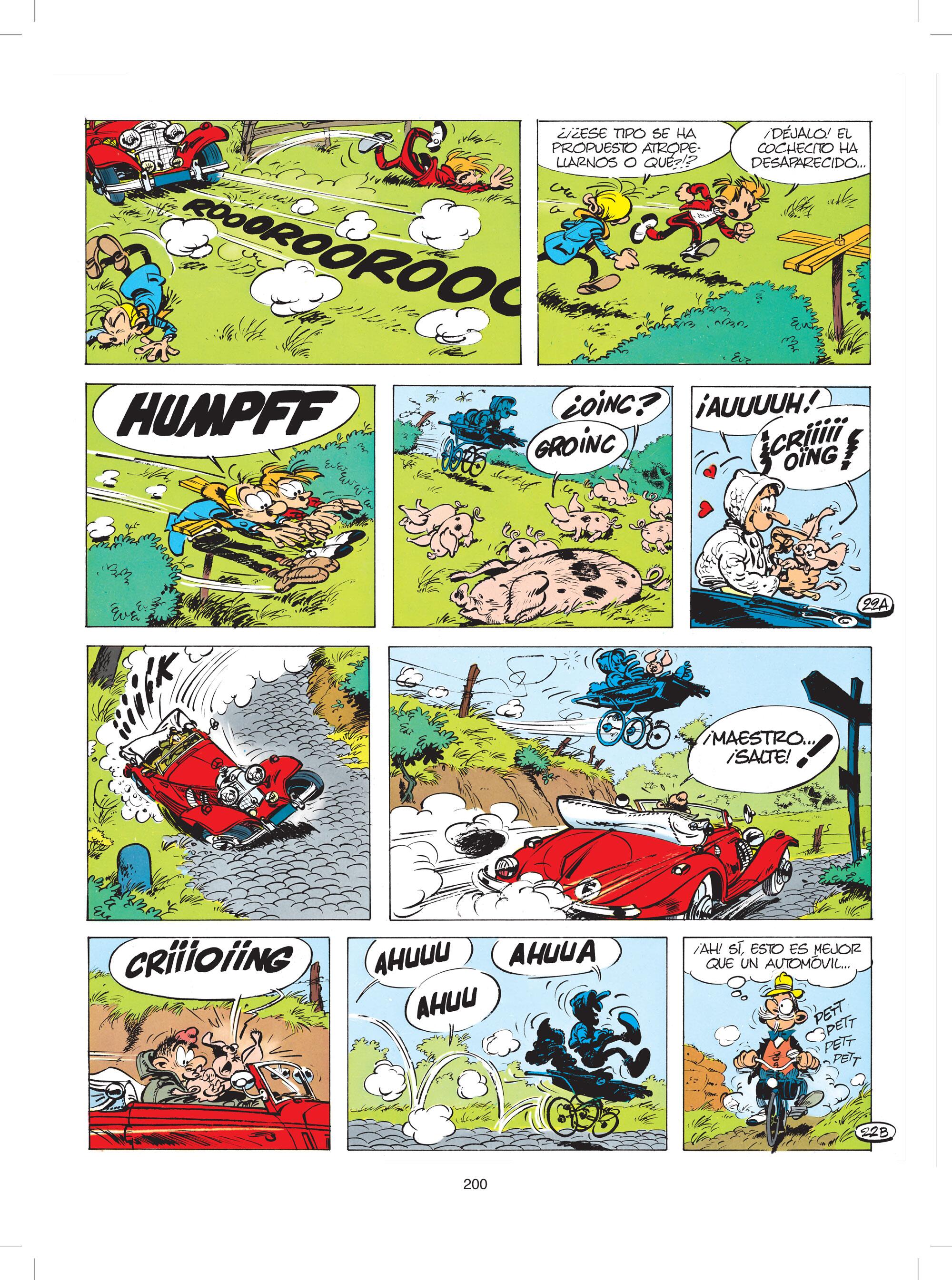 Página del cómic Spirou, de Franquin