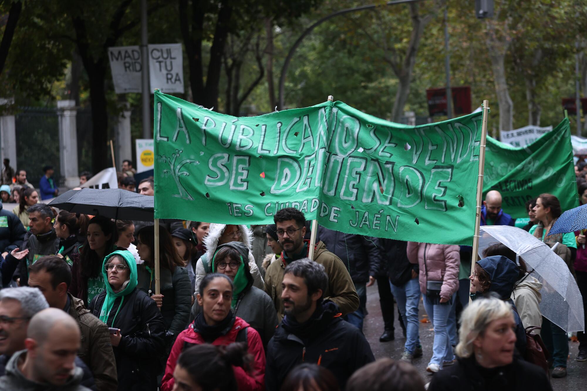 Manifestación del profesorado Huelga 29 Octubre - 10