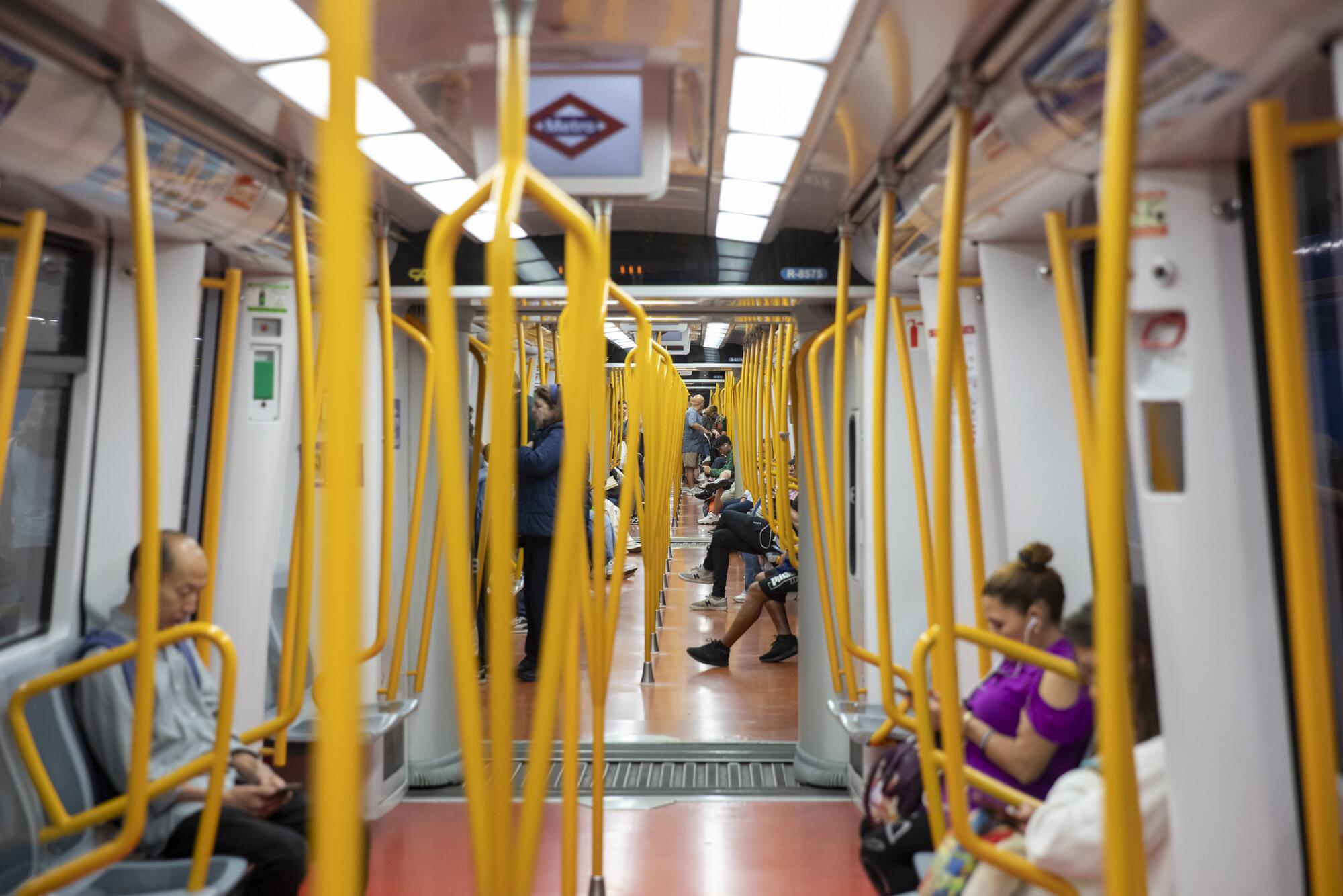 Metro interior vagones