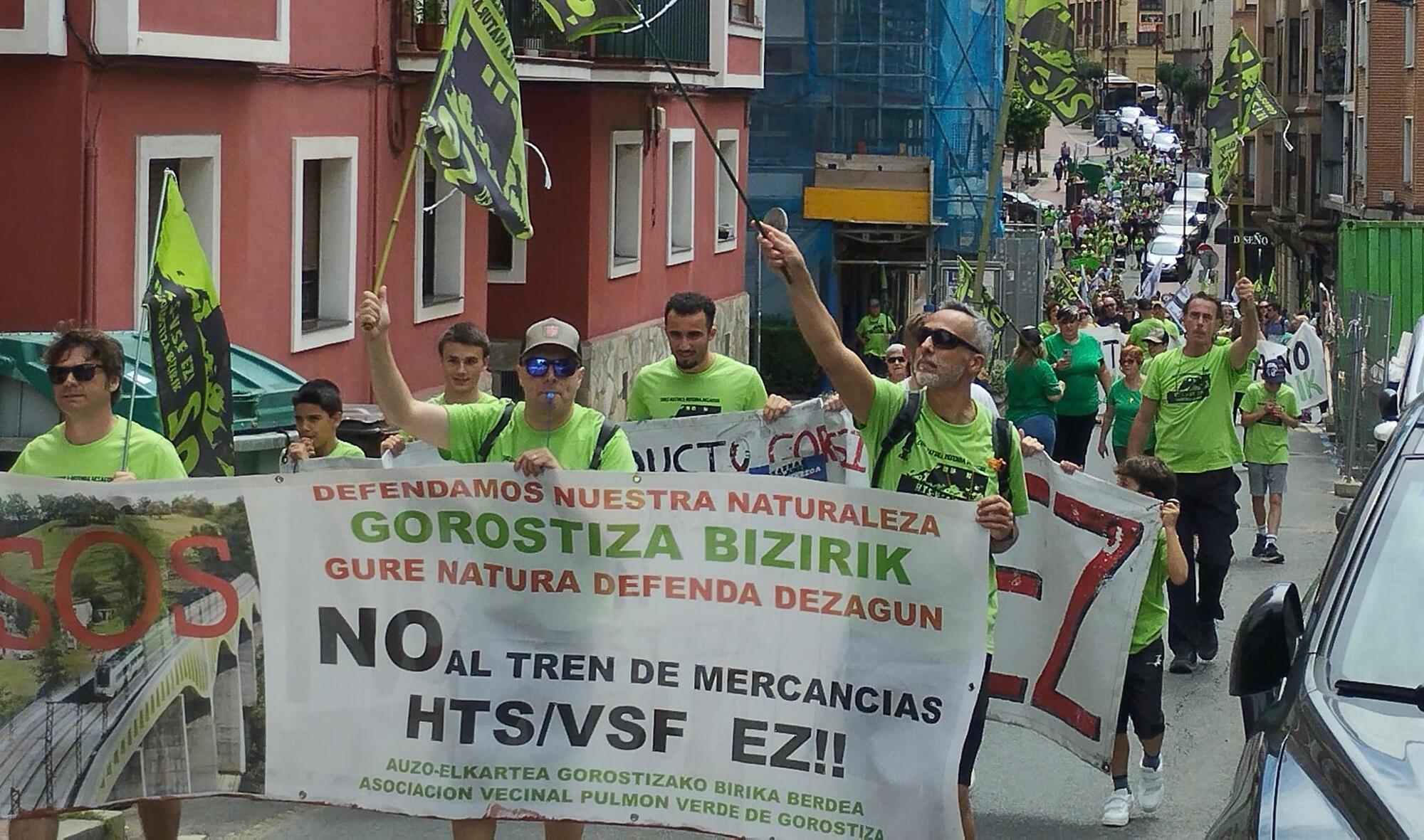 Manifestación en Barakaldo contra la VSF