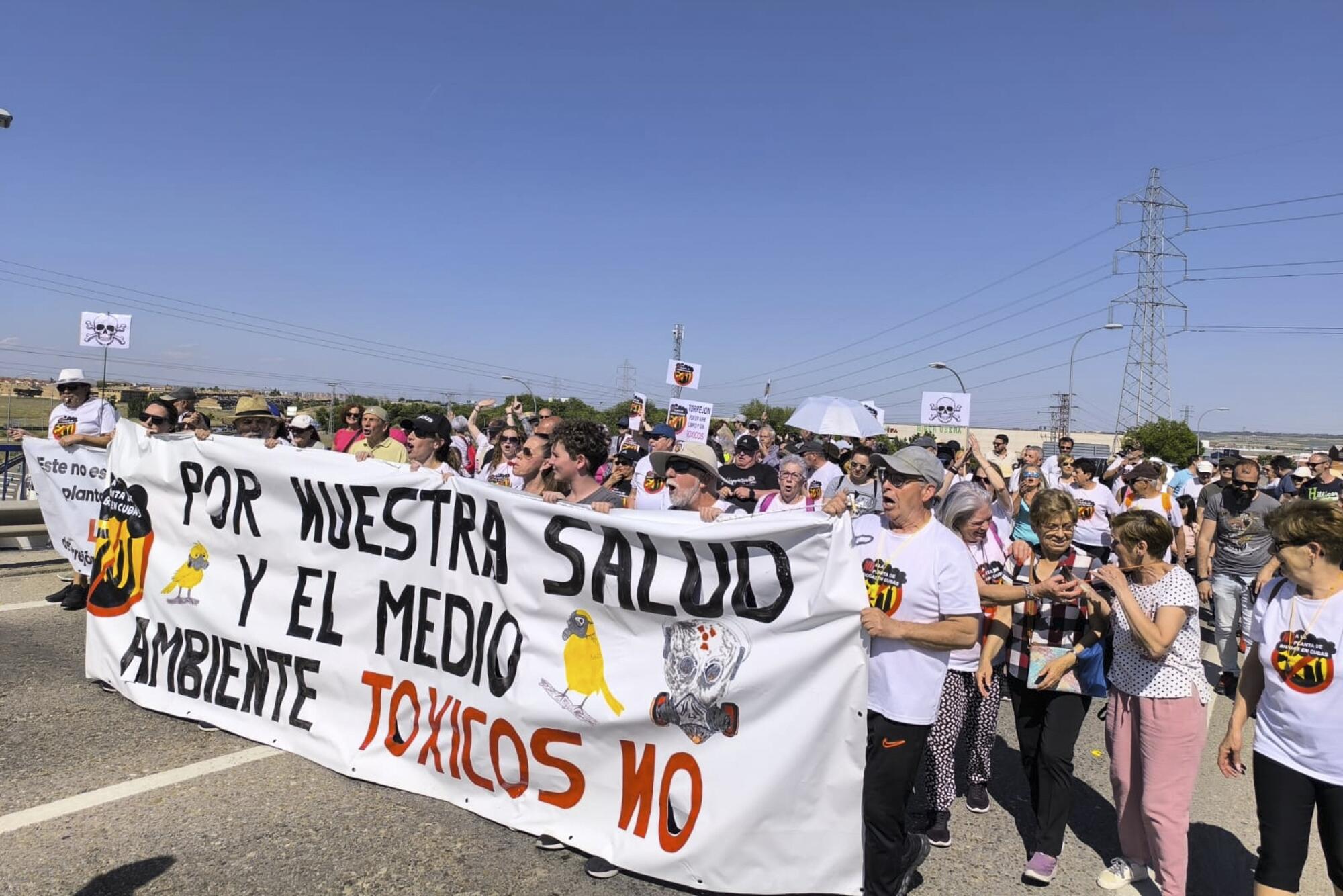 Biogás Torrejón de la Calzada, protesta