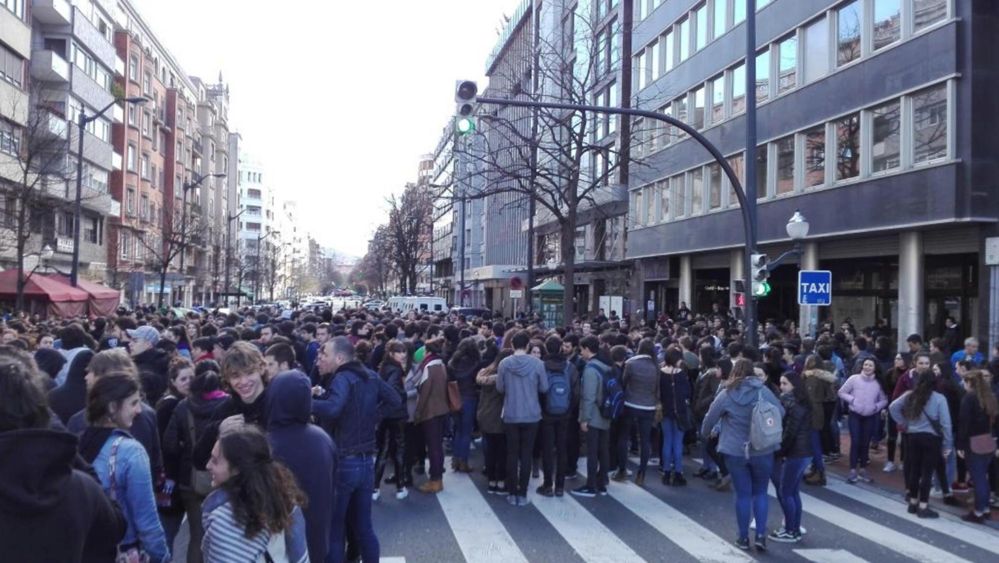 Huelga estudiantil Bilbao 2017