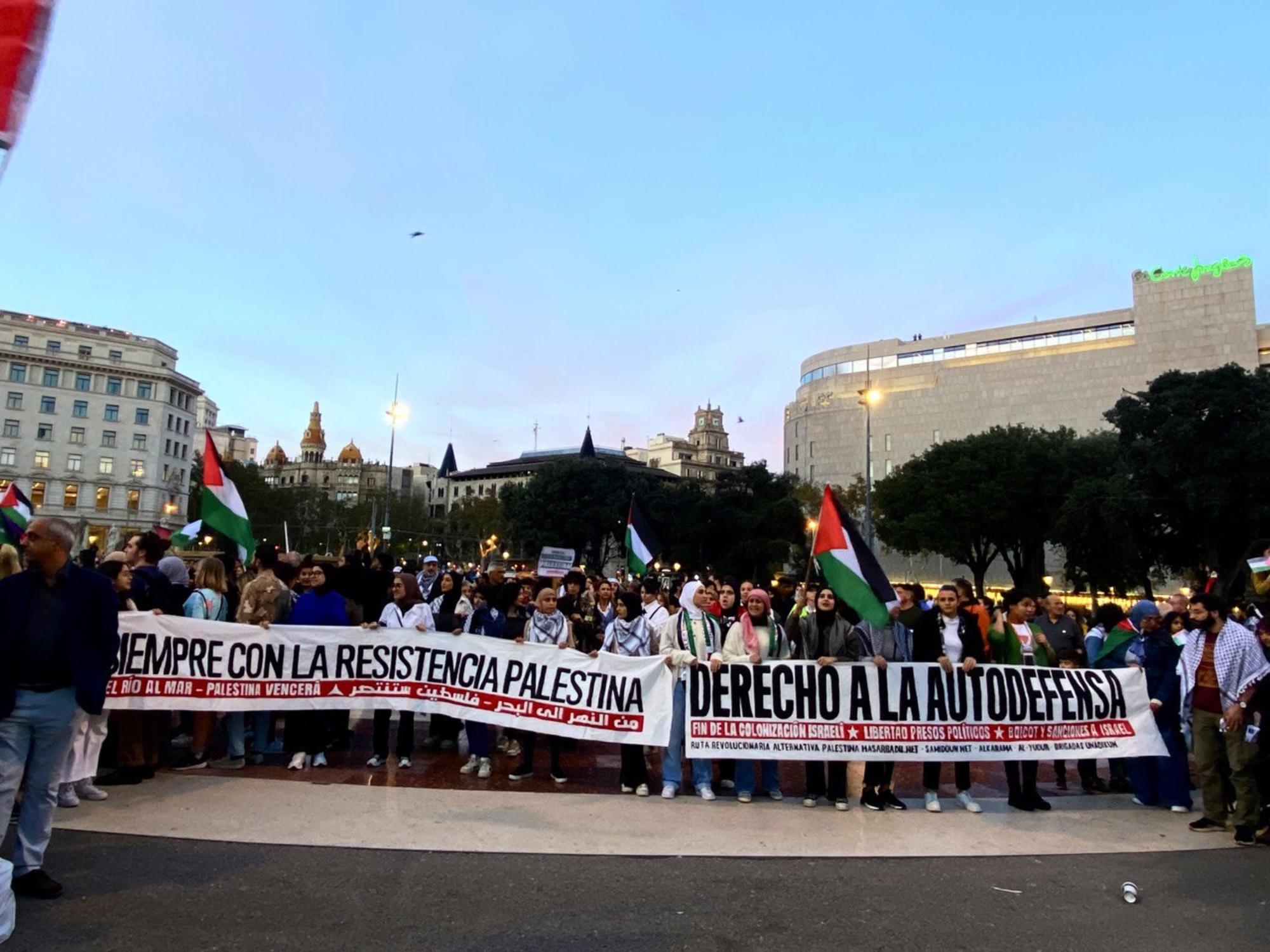 Manifestación Barcelona Palestina