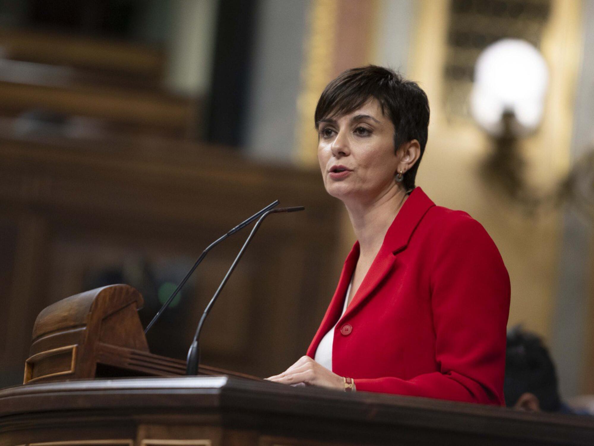 La ministra Isabel Rodríguez durante la comparecencia en el Congreso este 23 de octubre de 2024.