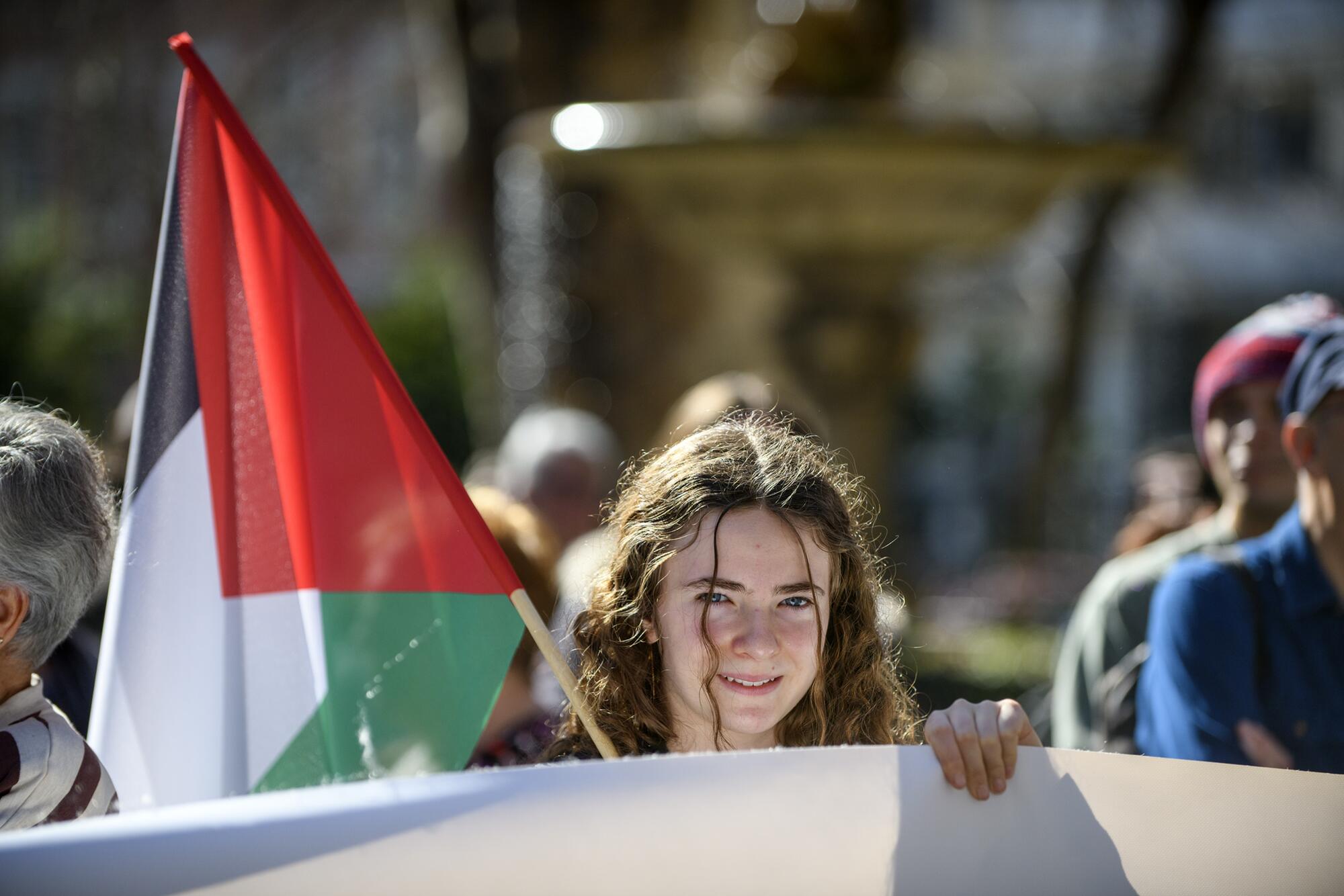 Manifestación del 17 de febrero "Libertad para Palestina".