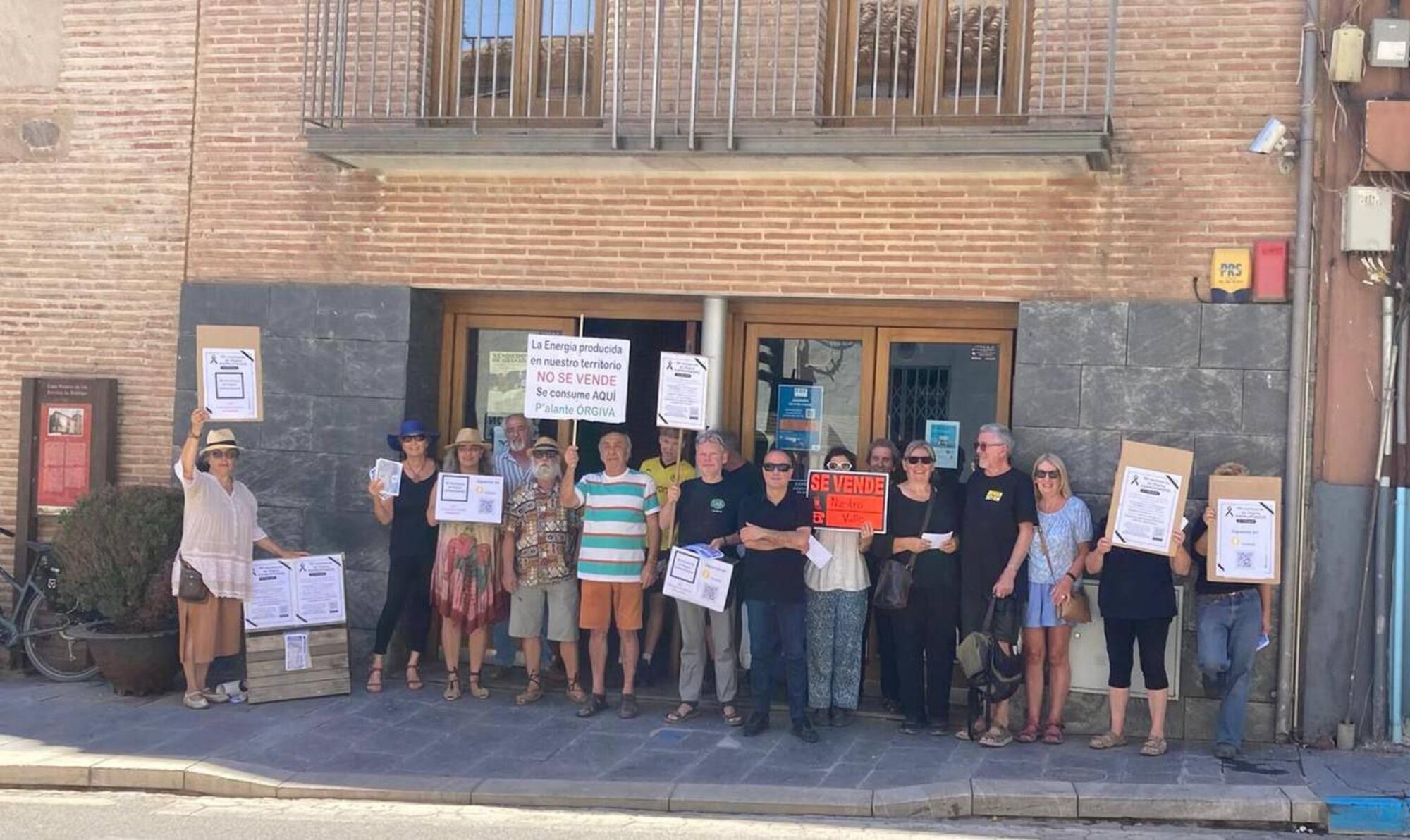 Órgiva protestas placas