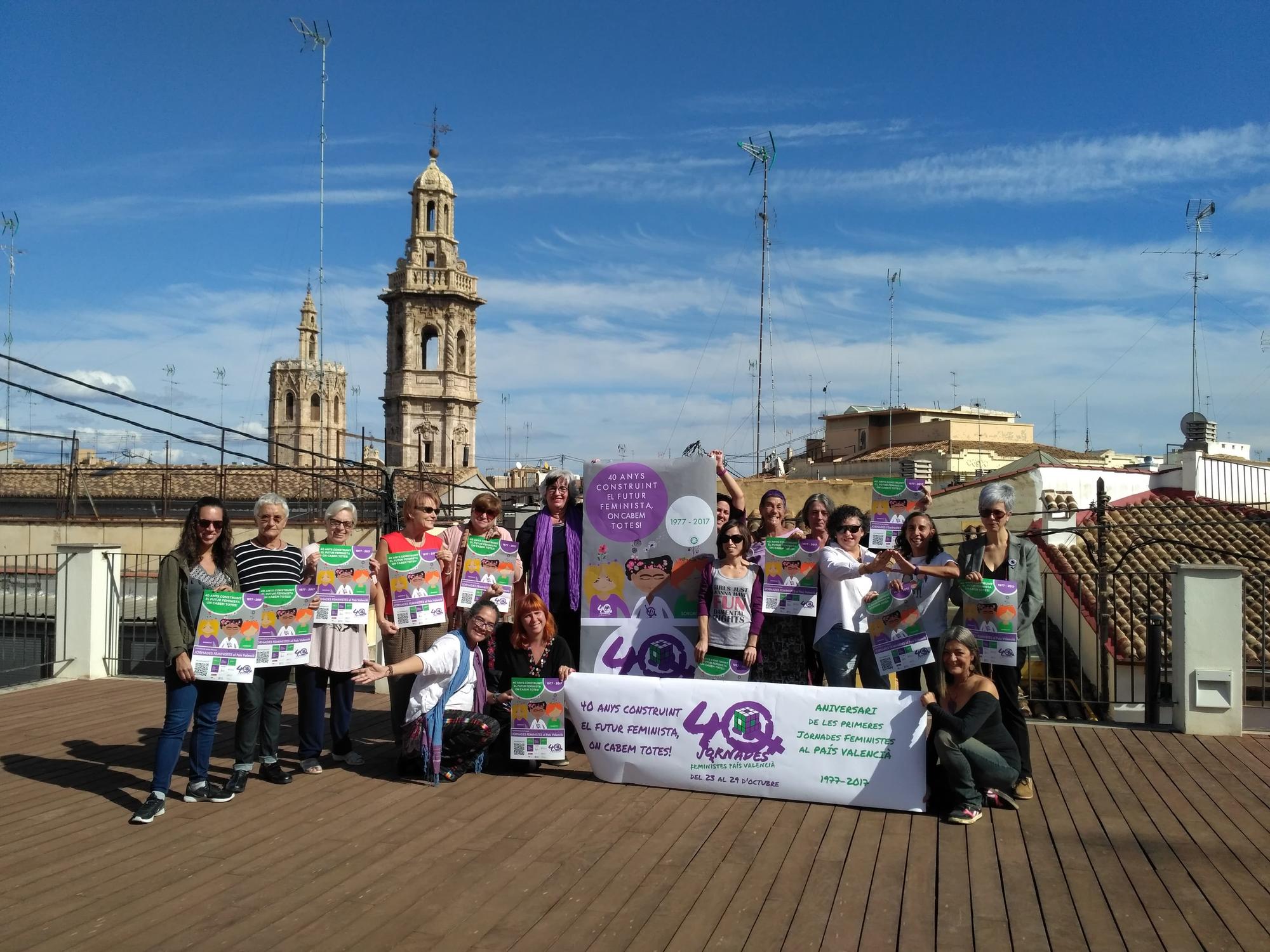 Col·lectius feministes de València en el Centre Octubre