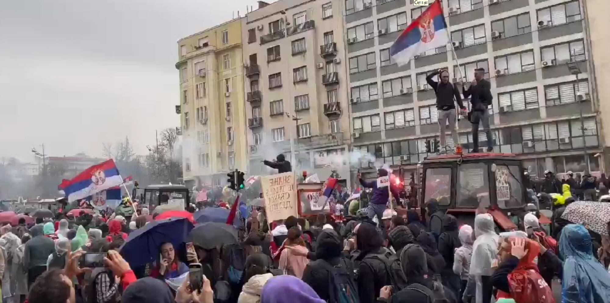 Protesta Belgrado 15 marzo 2025