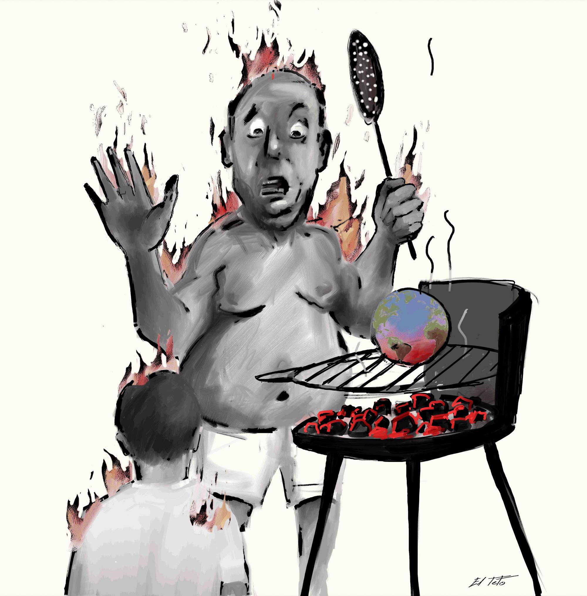 Ilustración cambio climático