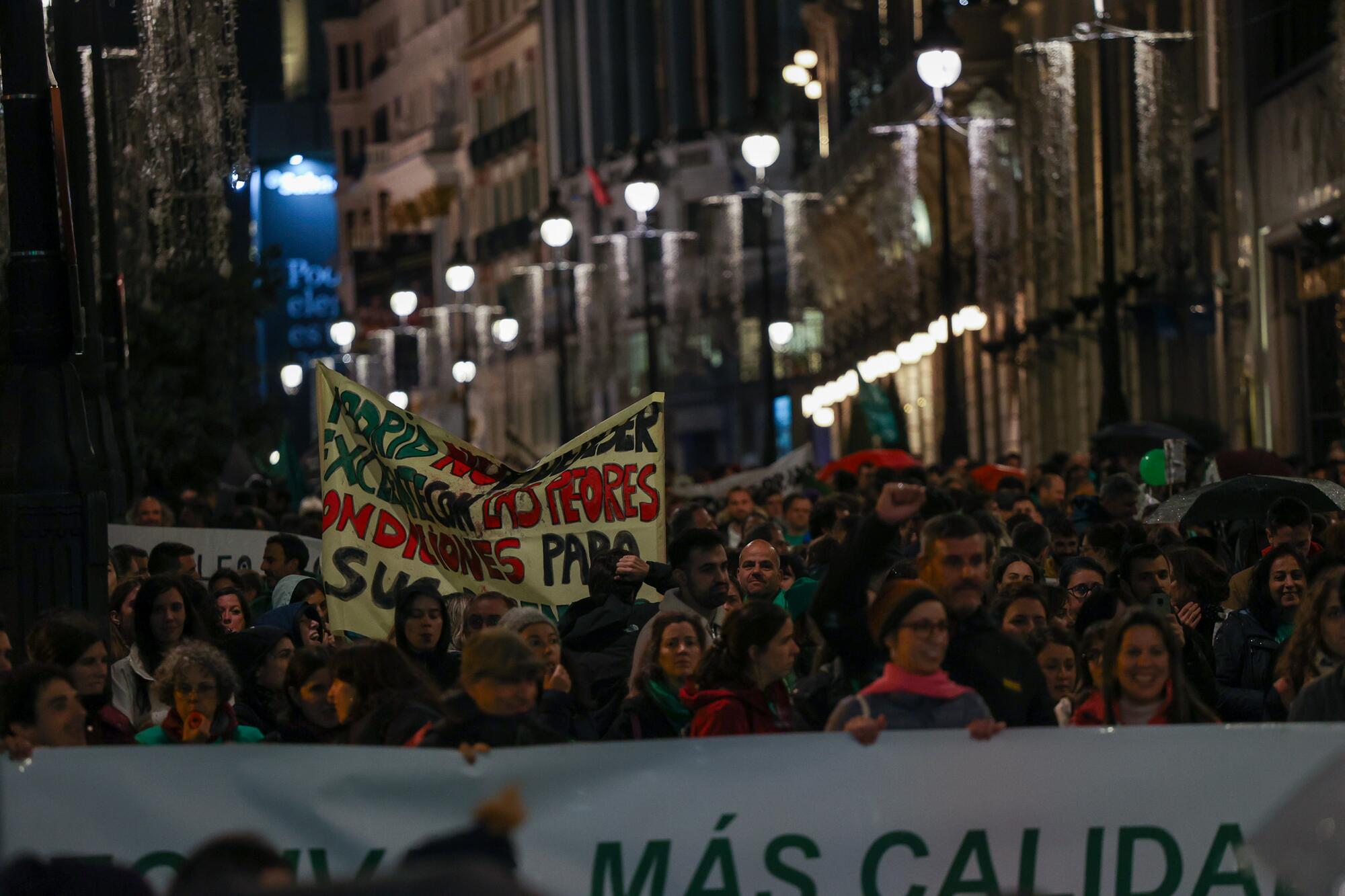 Manifestación del profesorado Huelga 29 Octubre - 2