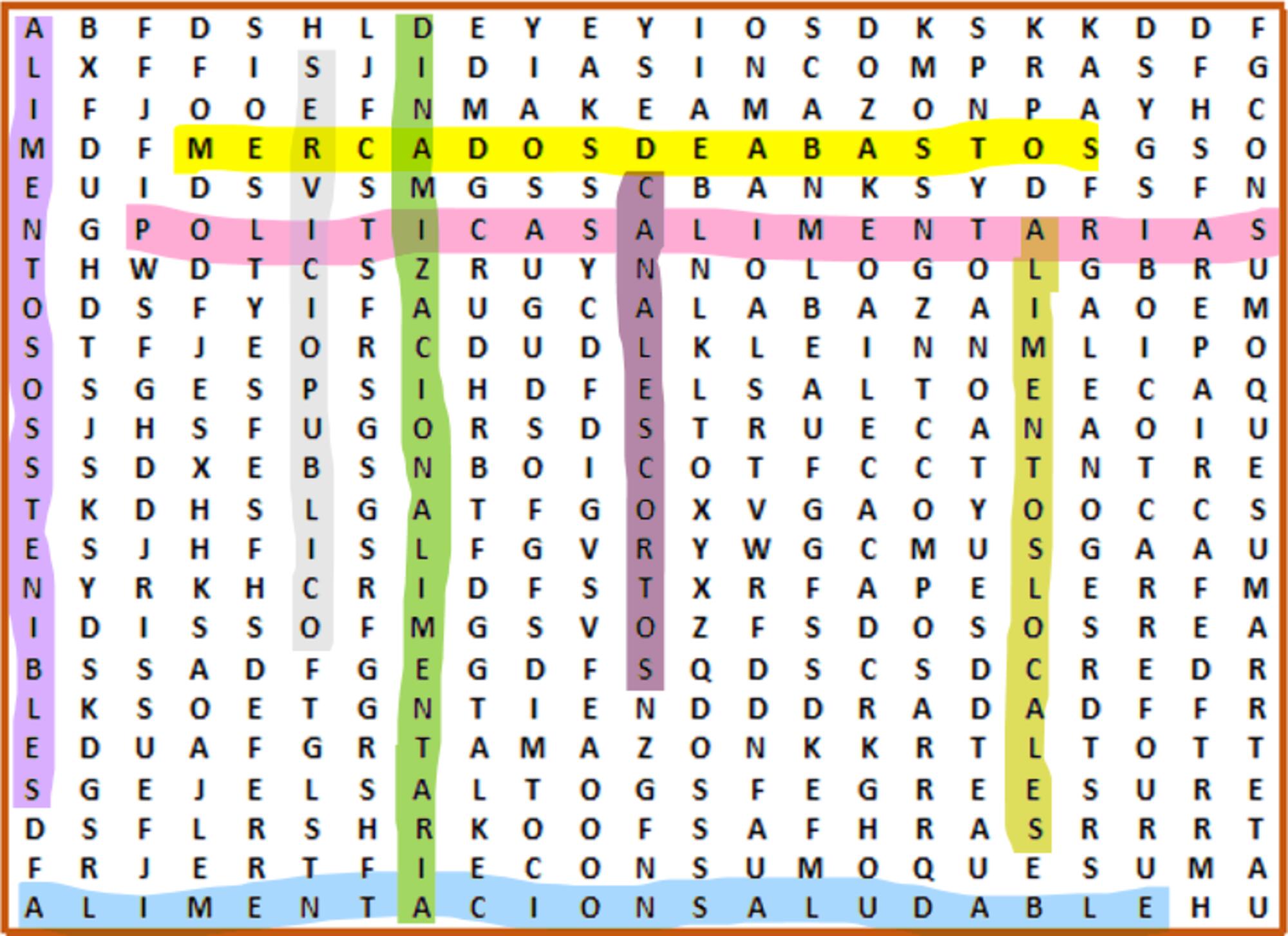 sopa de letras