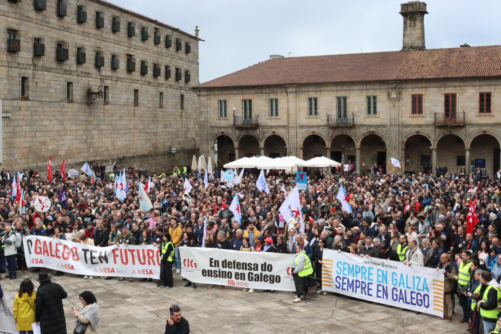 Manifestación galego Santiago