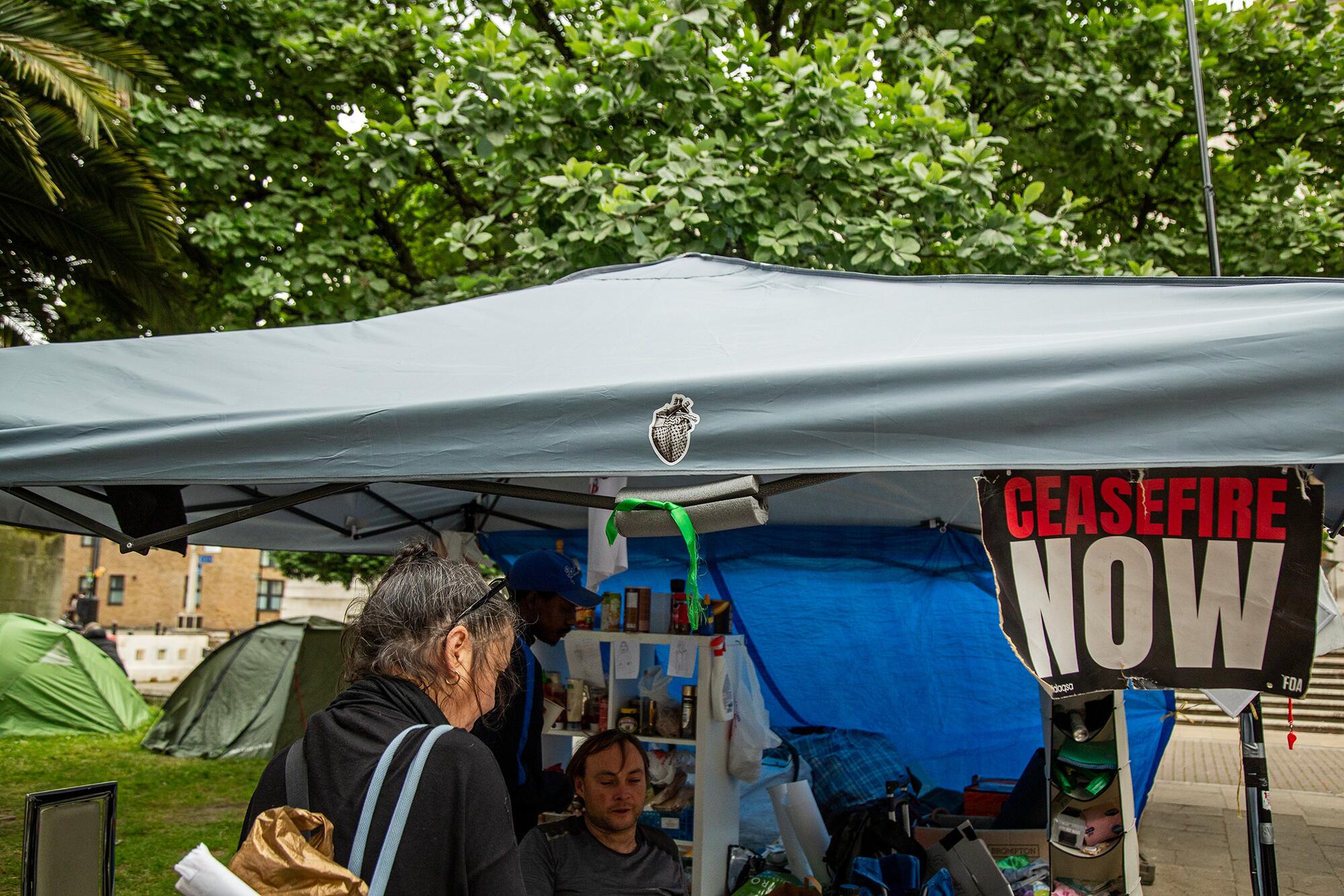 Acampada Palestina Hackney en Londres