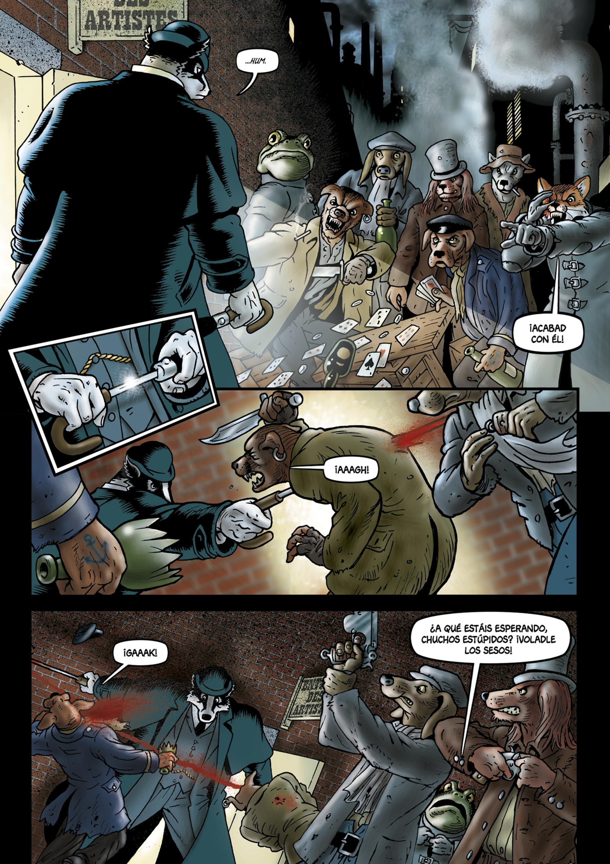 Página del cómic ‘Grandville’ de Bryan Talbot