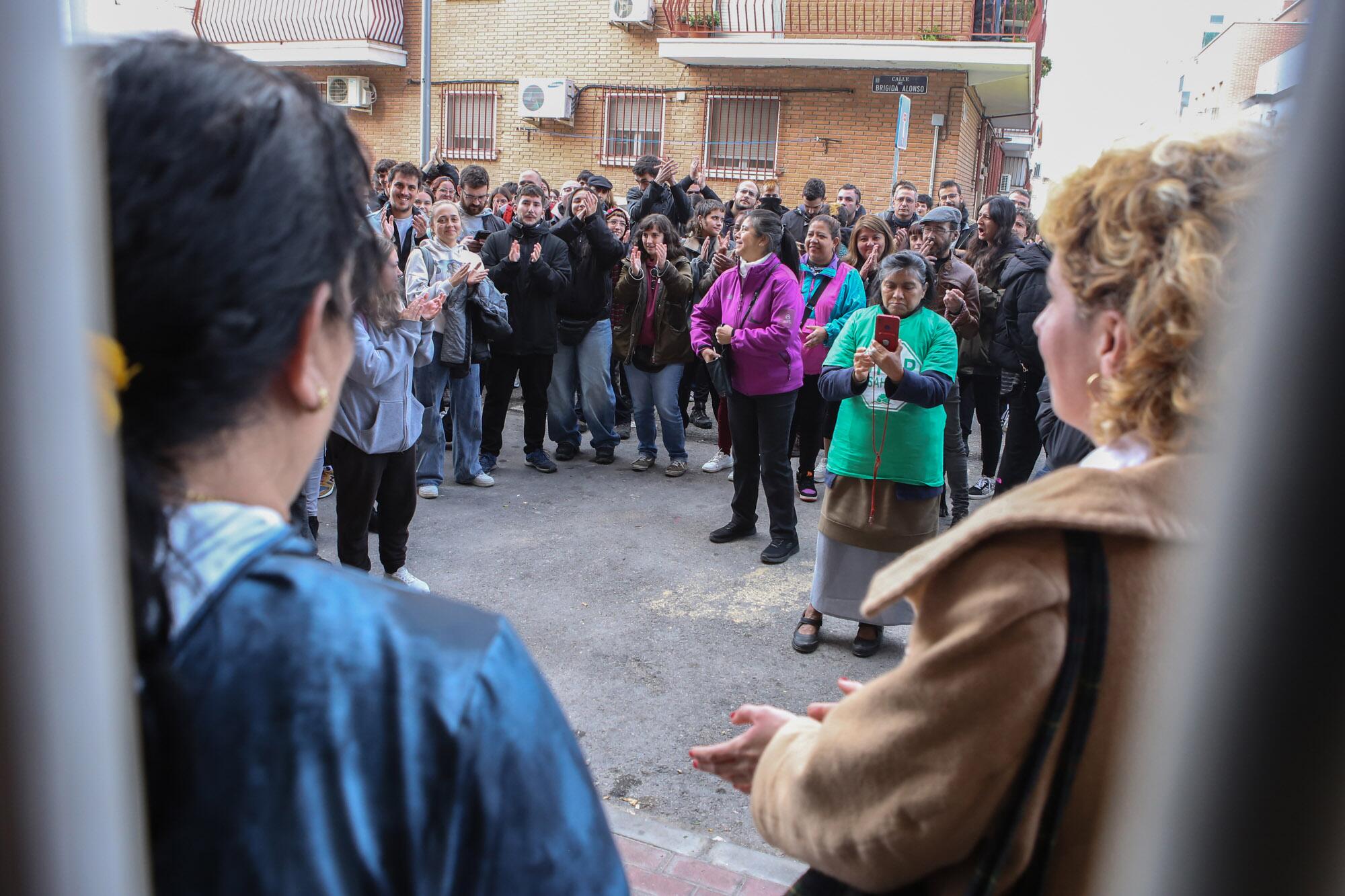 Desahucio Pilar PAH Vallecas tercer intento  - 16