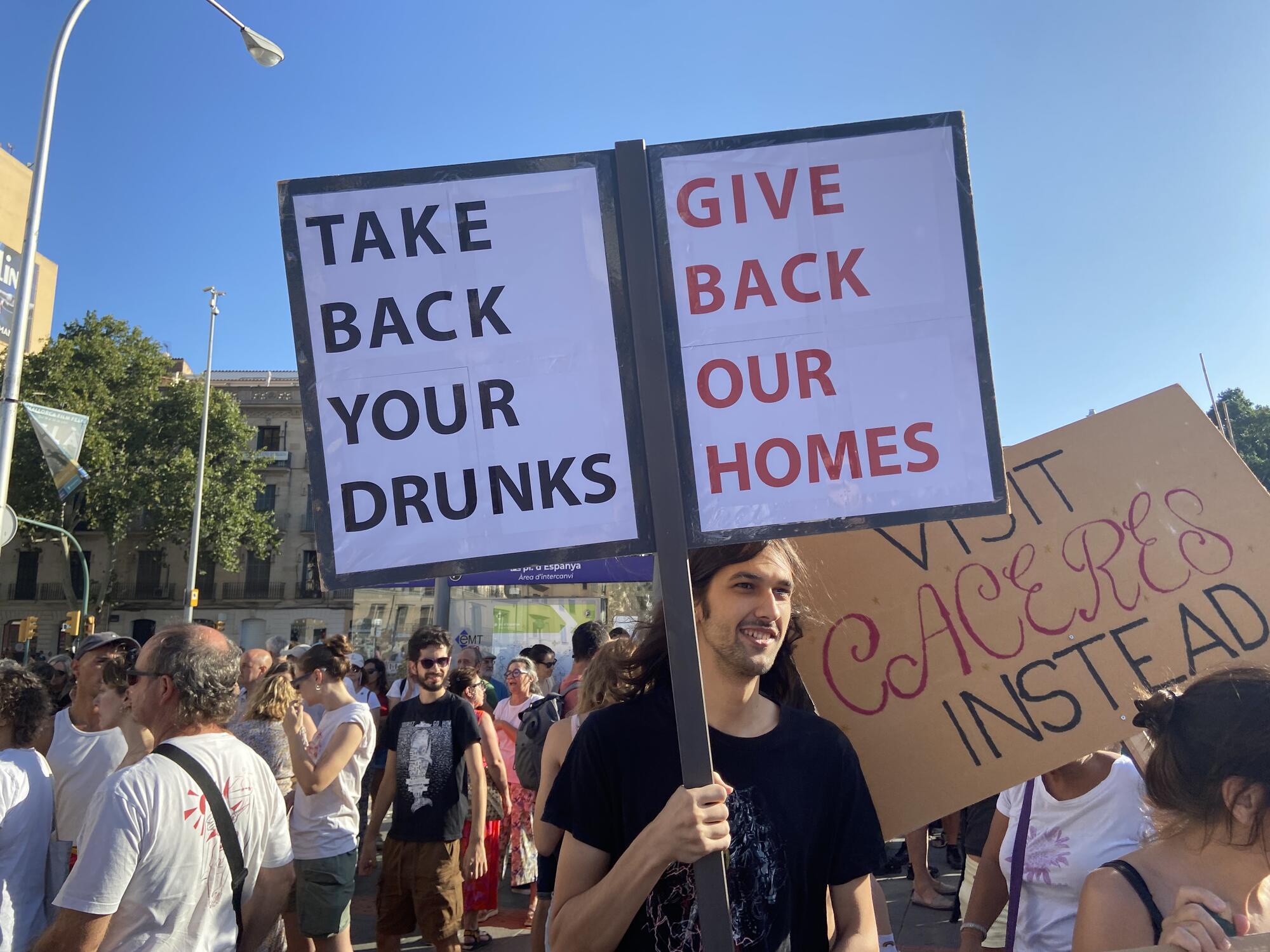 Manifestación contra el turismo de masas en Mallorca 2