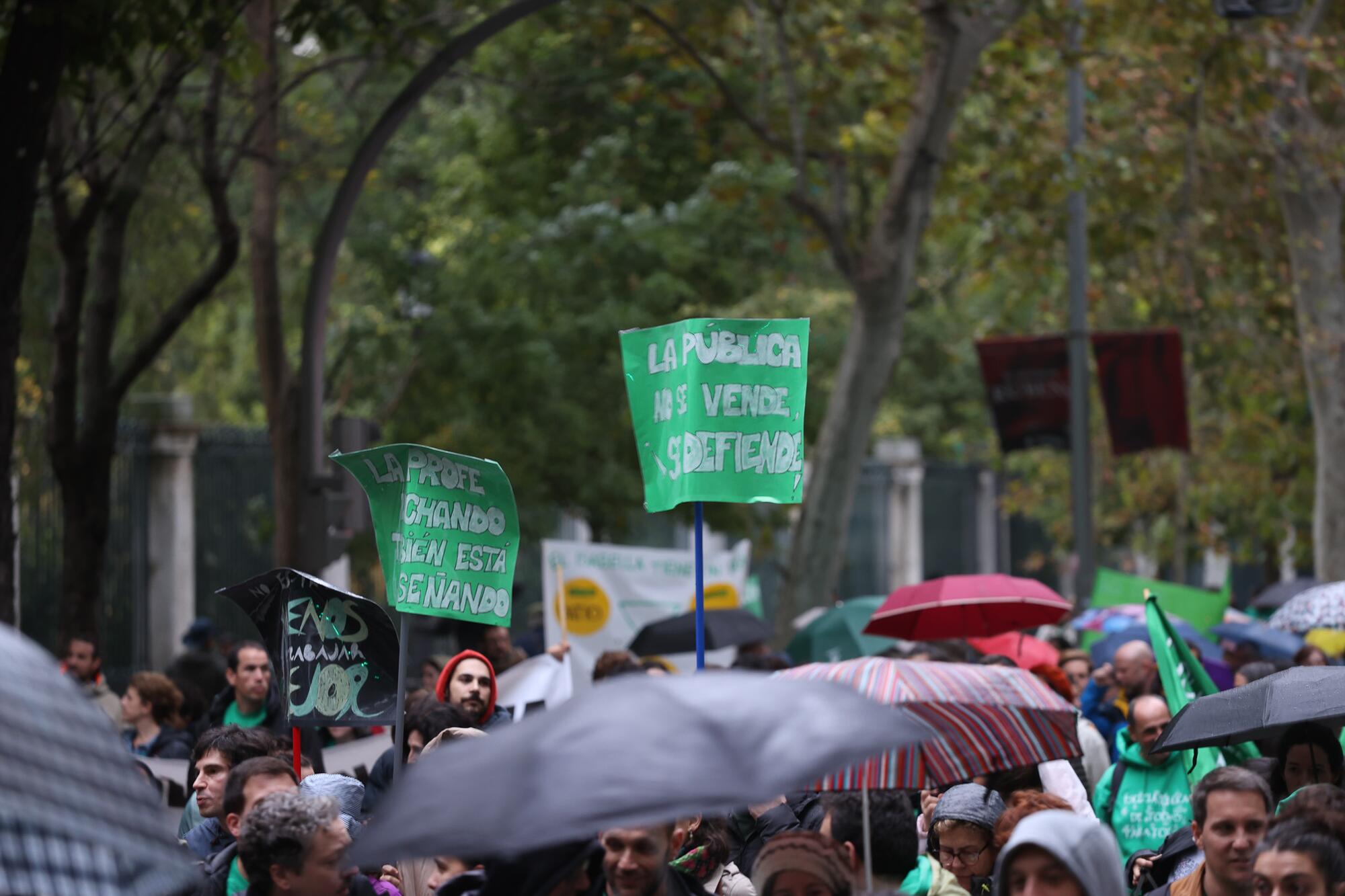 Manifestación del profesorado Huelga 29 Octubre - 9