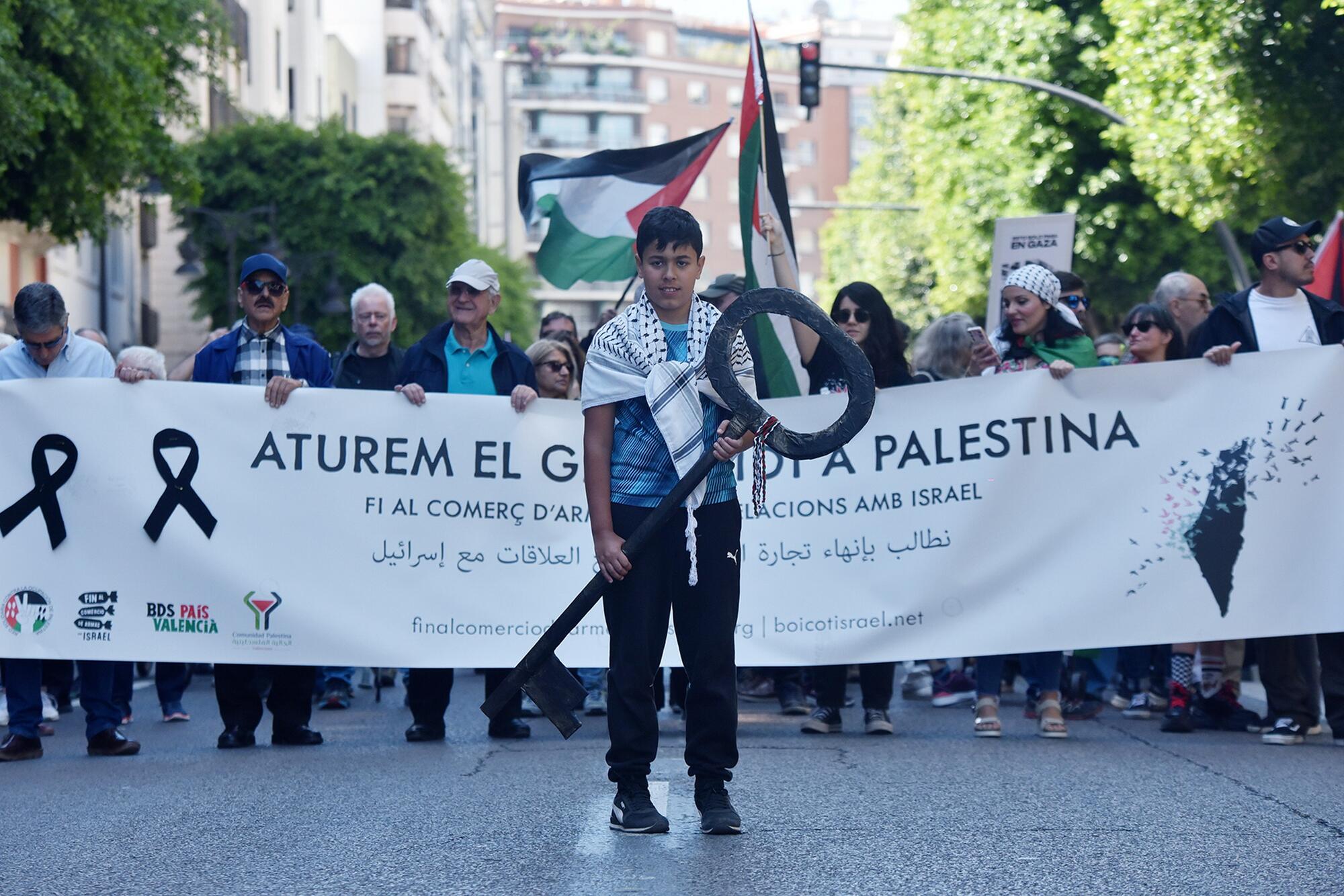 Manifestaciones País Valenciá solidaridad con Palestina 20-21 abril  - 10