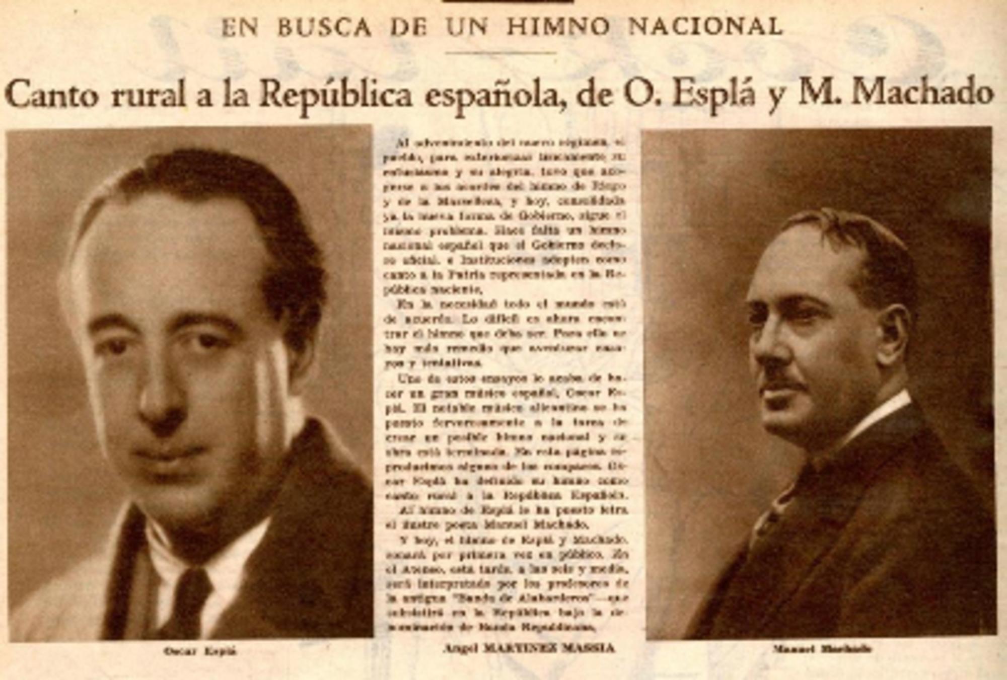 Esplá y Manuel Machado