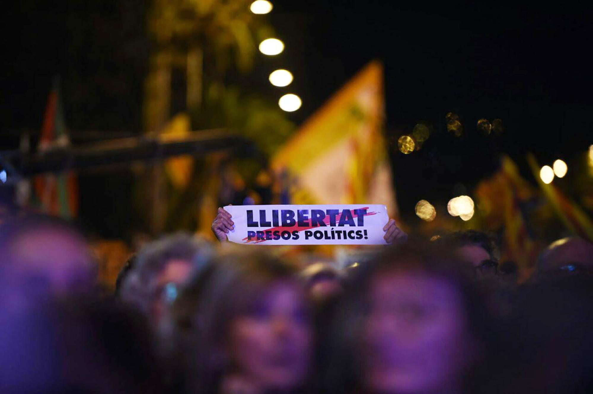 Barcelona 11 de noviembre manifestacion presos politicos
