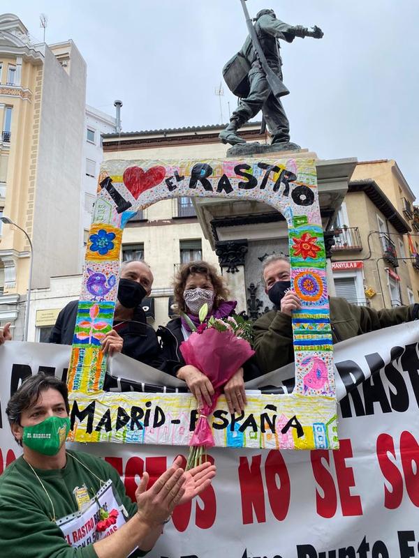 Manifestación por la reapertura de El Rastro 1